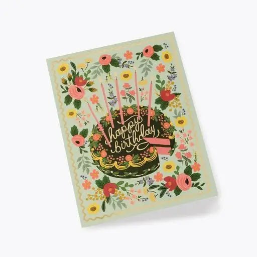 Floral Cake Birthday Card - From Juniper With Love