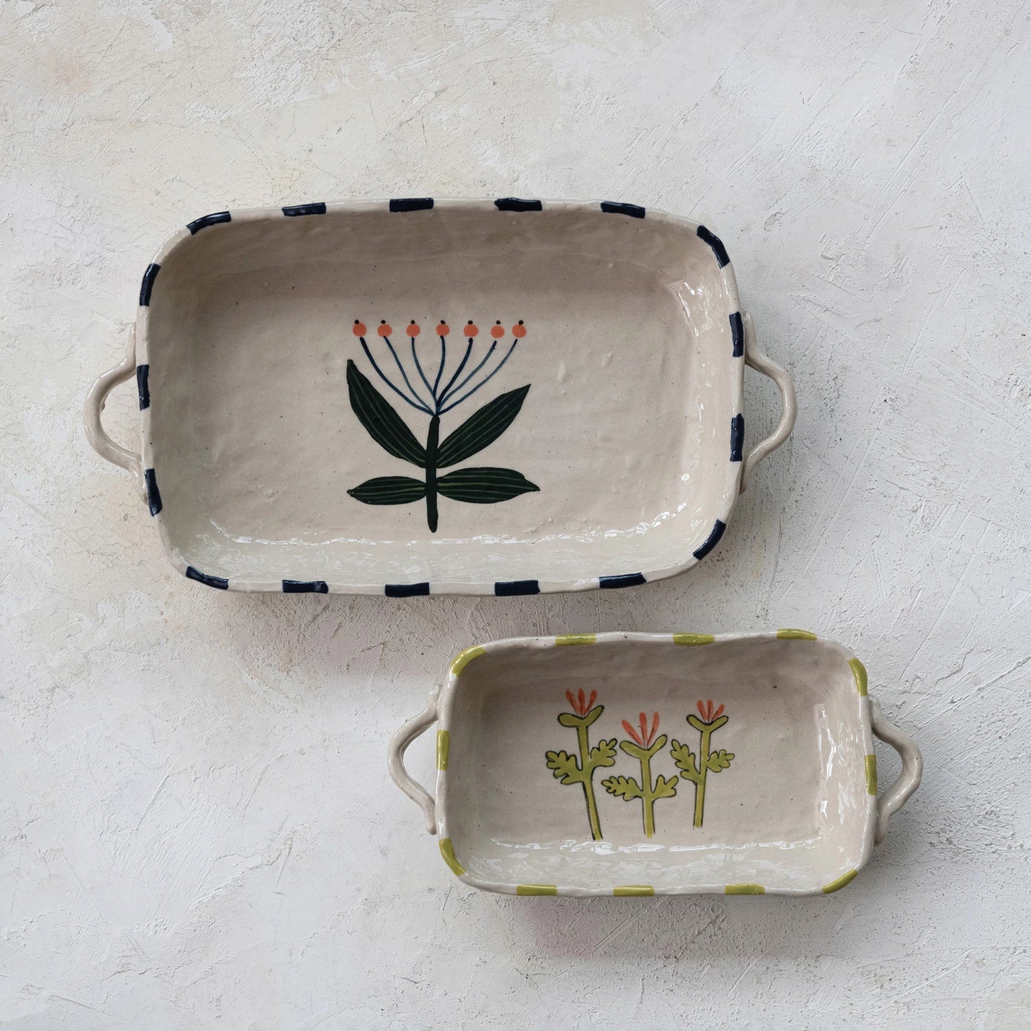 Floral Stoneware Baker - From Juniper With Love