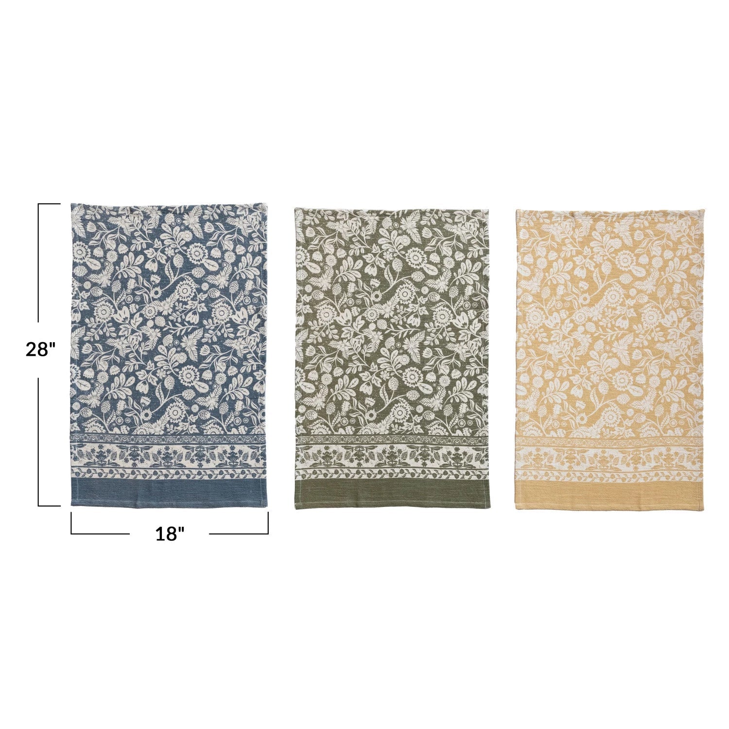 Floral Tea Towels / Set of 3 - From Juniper With Love
