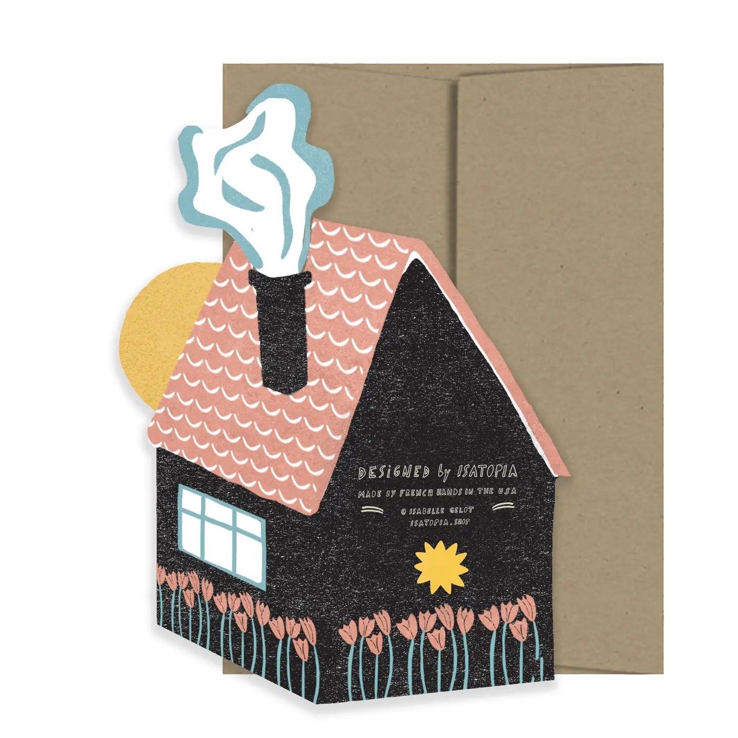 Folk Home Die Cut Card - From Juniper With Love