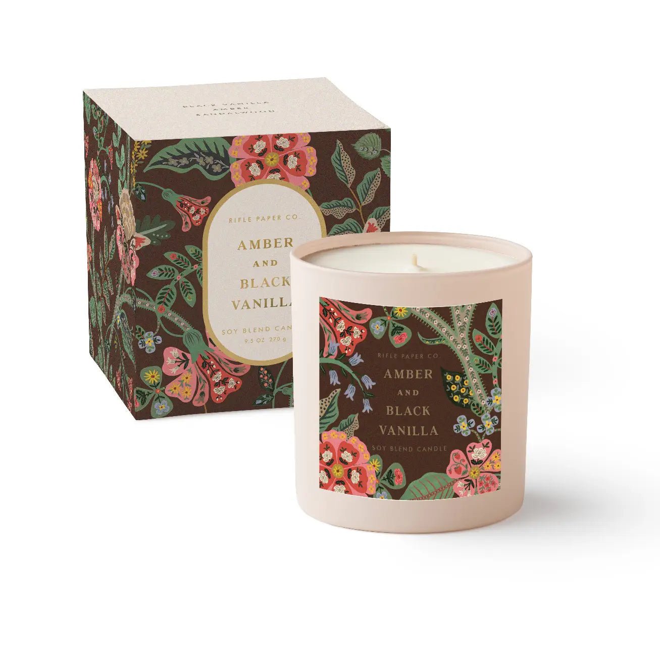 Gracie Amber and Black Vanilla Candle - From Juniper With Love