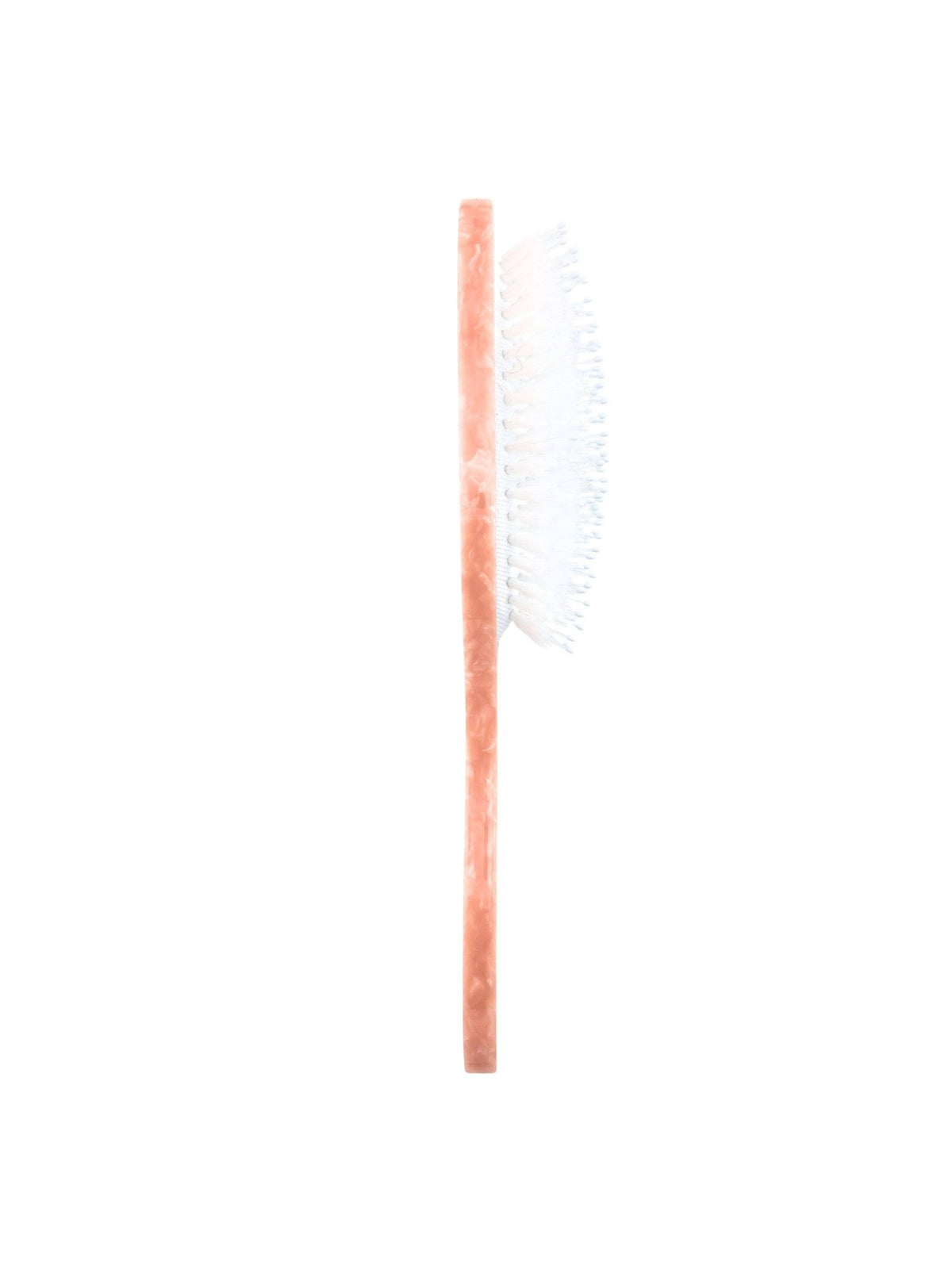 Solar Eclipse hand-painted Ballet Bow Amazing Hair Day Brush, peach handle with white bristles