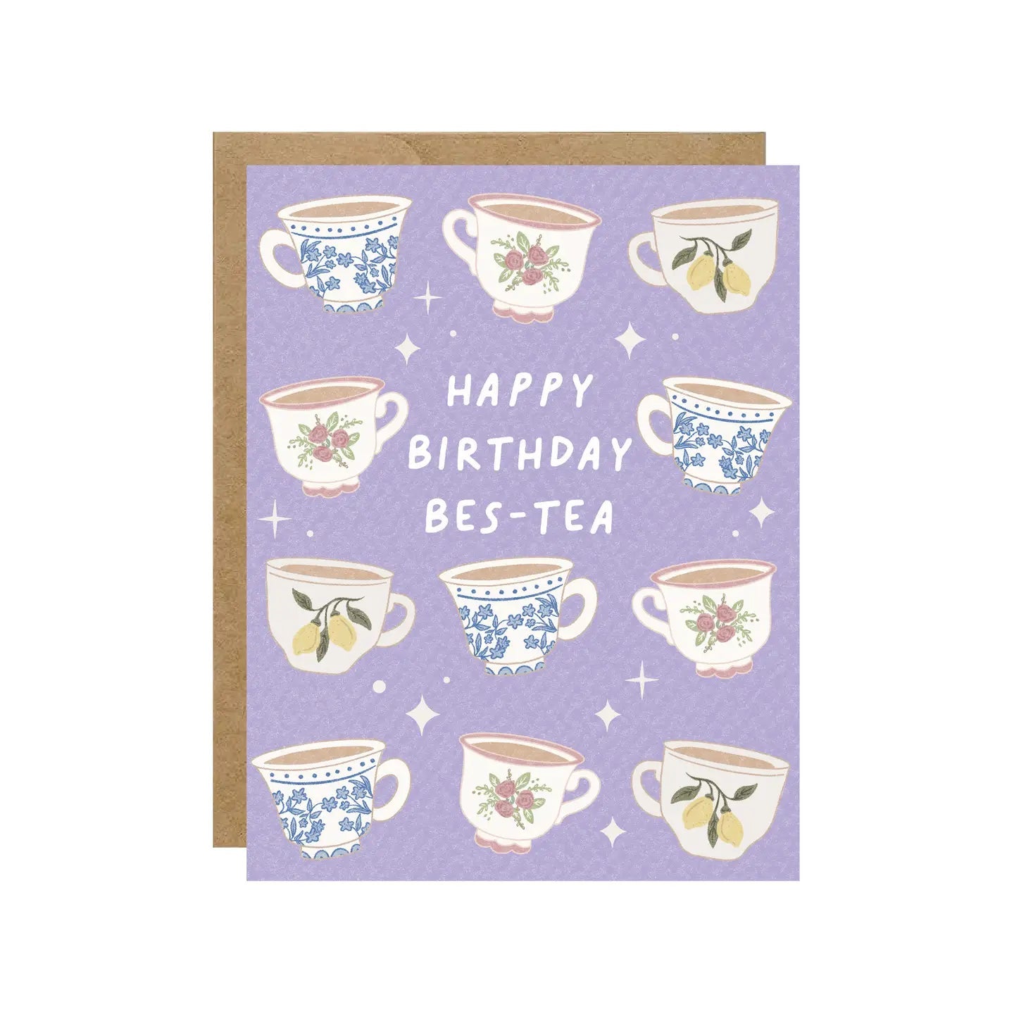 Happy Birthday Bes - Tea Card - From Juniper With Love