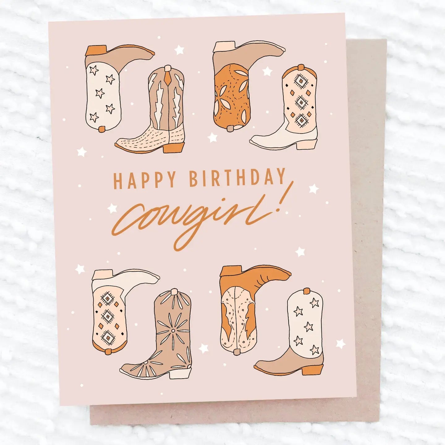 Happy Birthday Cowgirl Card - From Juniper With Love