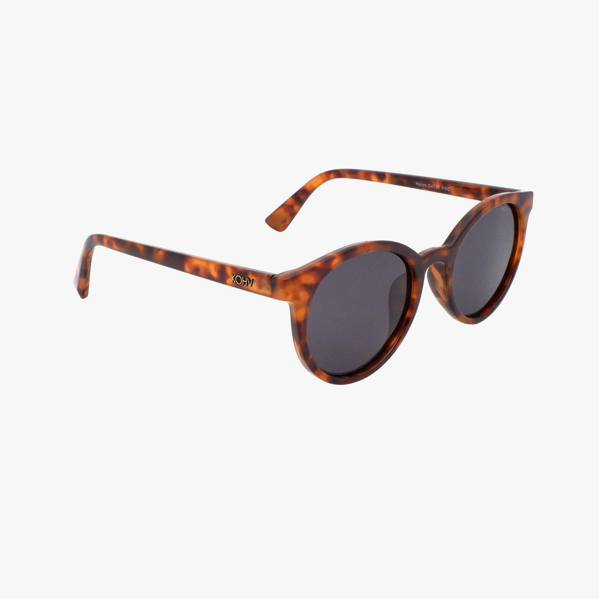 Heron Amber Tortoise Polarized Round Sunglasses - From Juniper With Love
