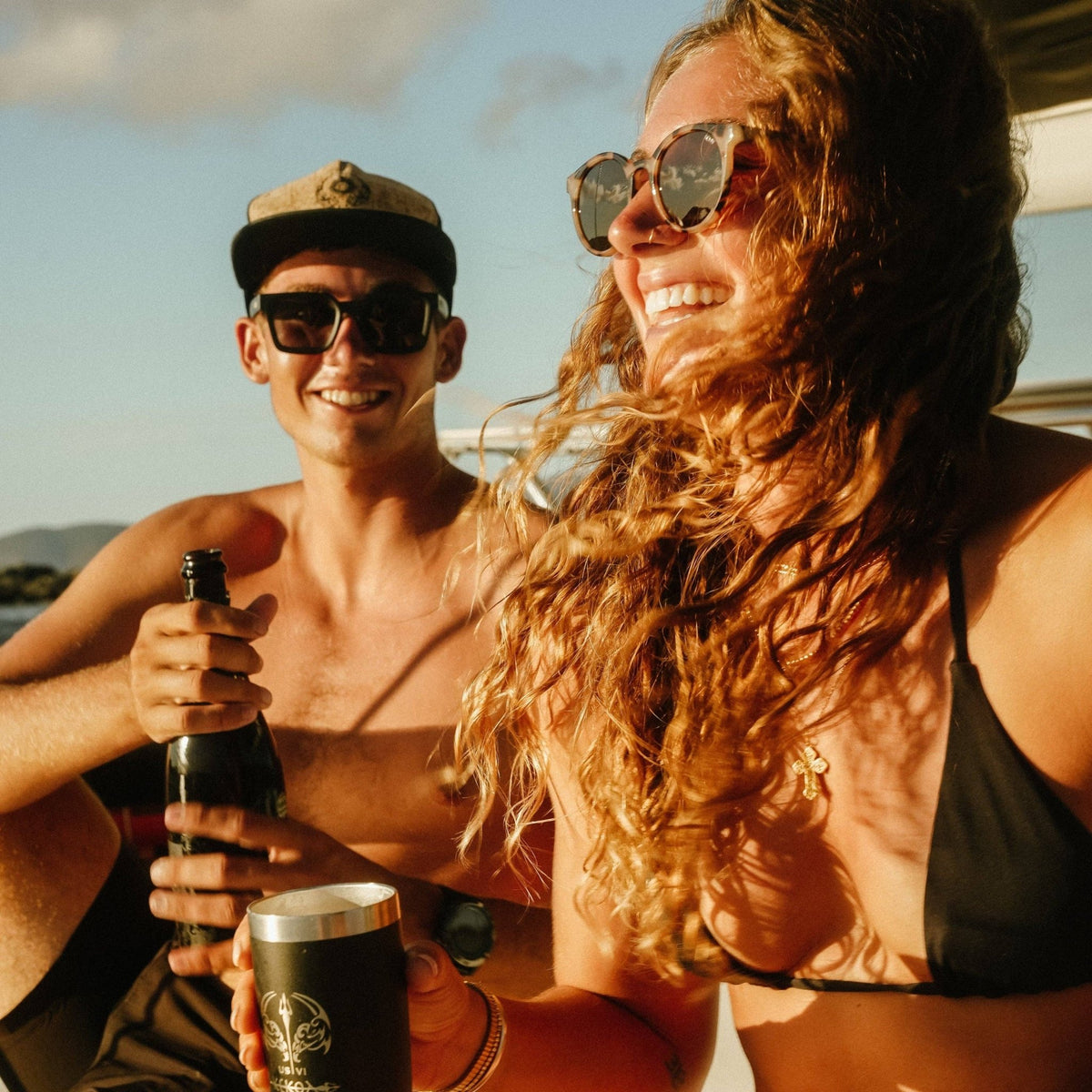 Heron Blush Polarized Round Sunglasses - From Juniper With Love