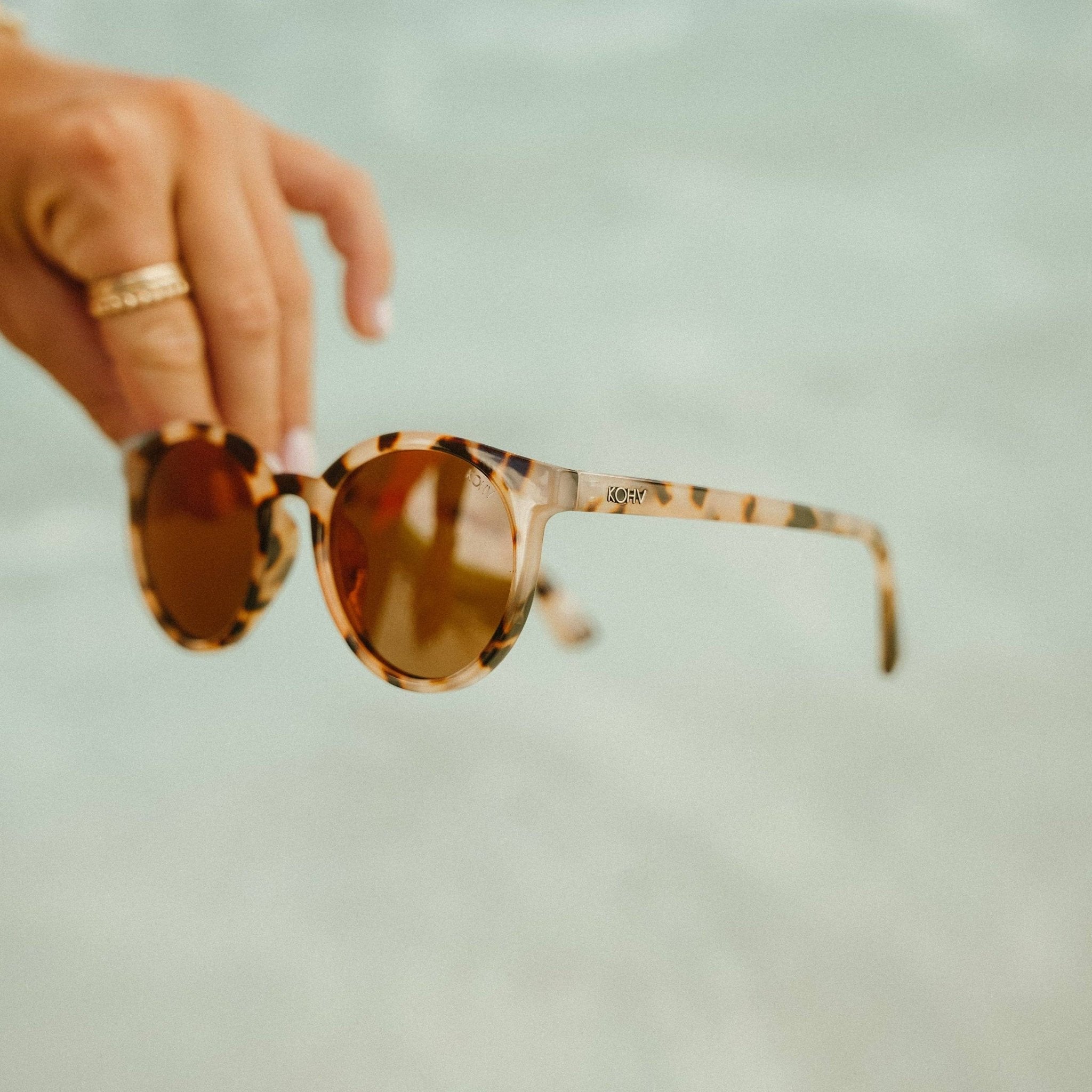 Heron Blush Polarized Round Sunglasses - From Juniper With Love