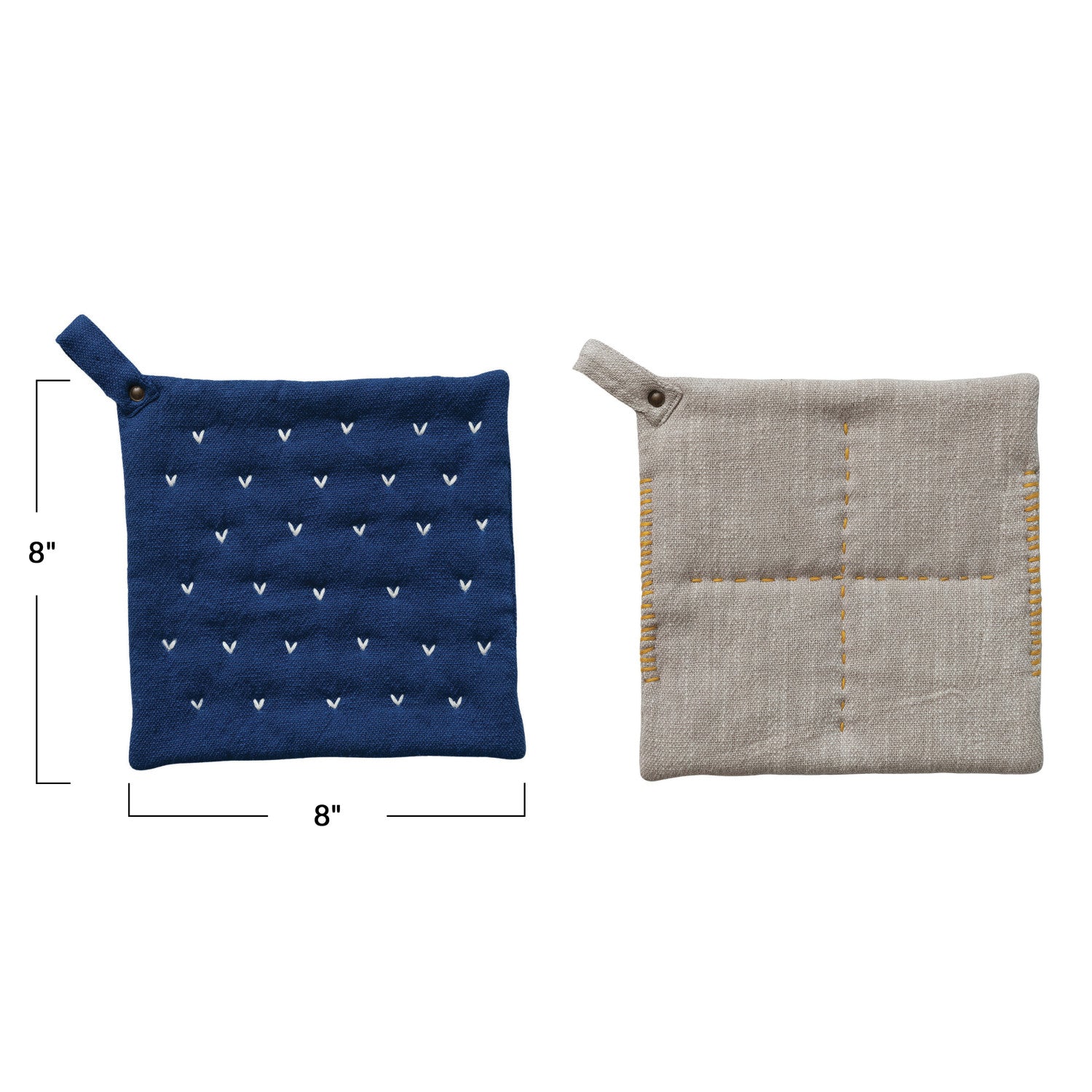 Kantha Stitch Pot Holder - From Juniper With Love