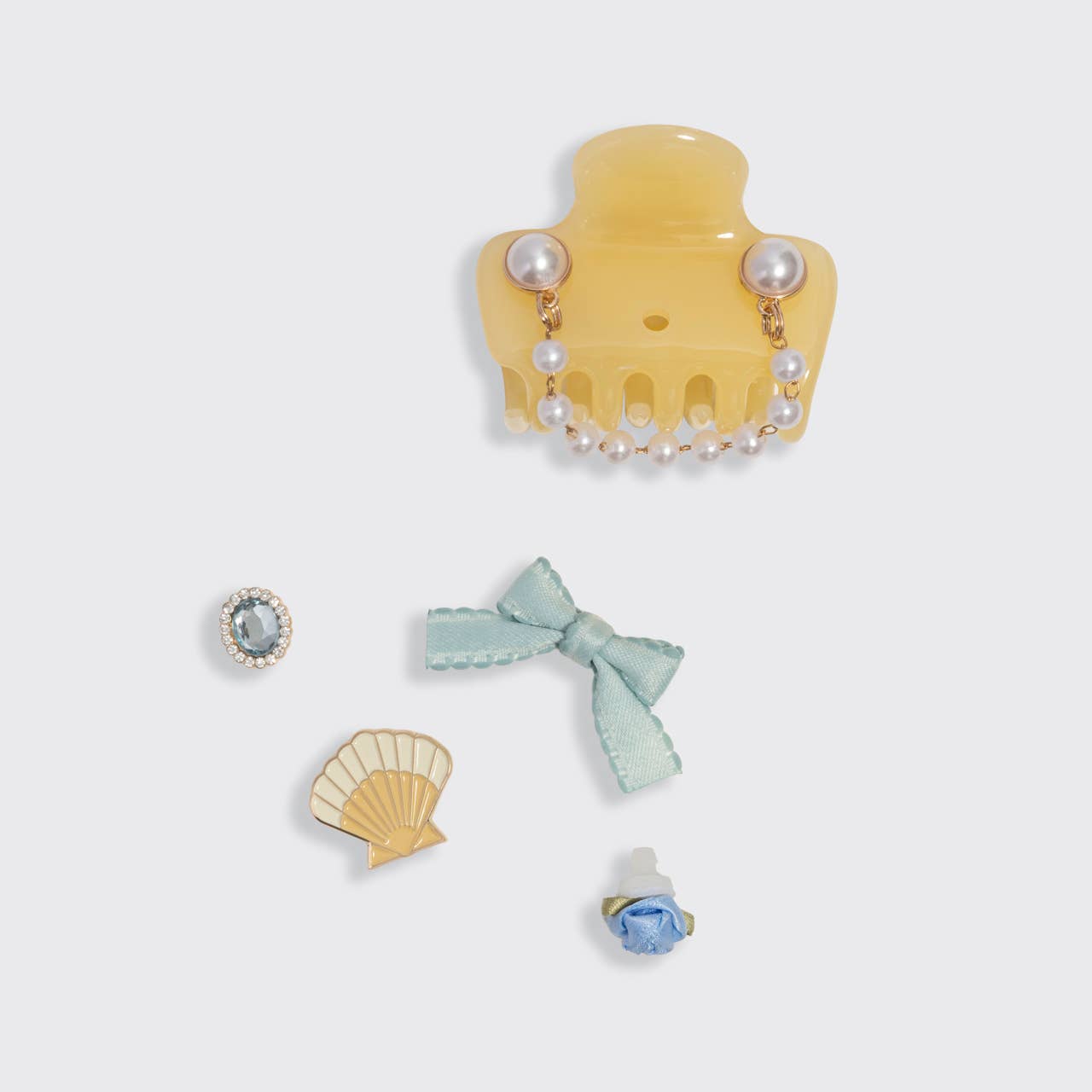 KitschPop™ Cloud Clip 7pc Set Coastal Cottage / Butter Yellow - From Juniper With Love