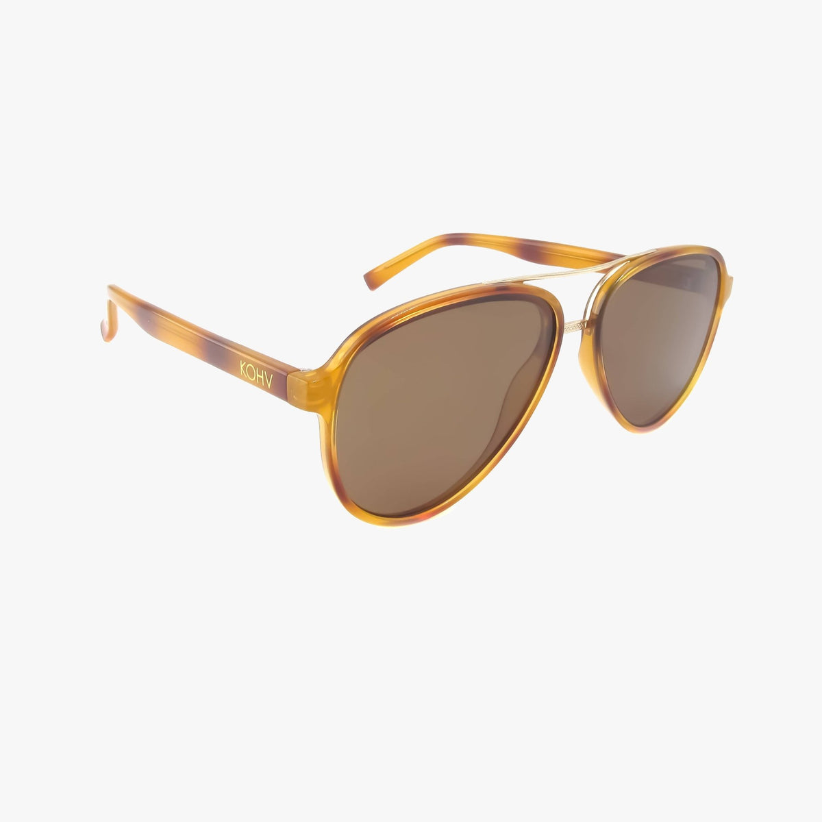 Knox Honey Tortoise Polarized Fashion Aviator Sunglasses - From Juniper With Love