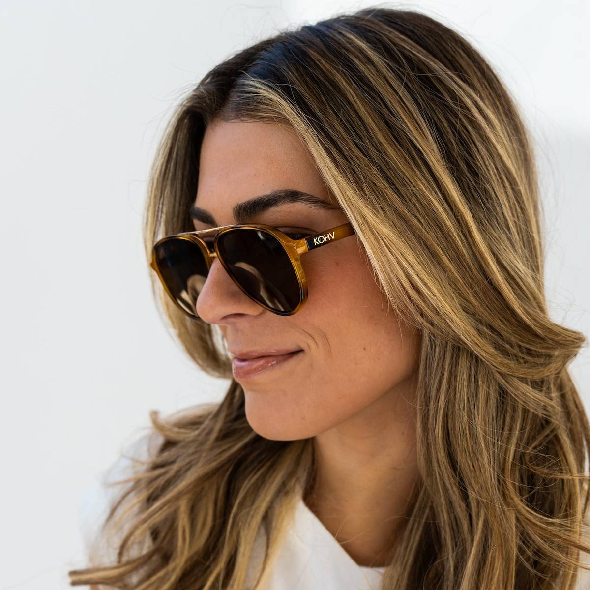 Knox Honey Tortoise Polarized Fashion Aviator Sunglasses - From Juniper With Love