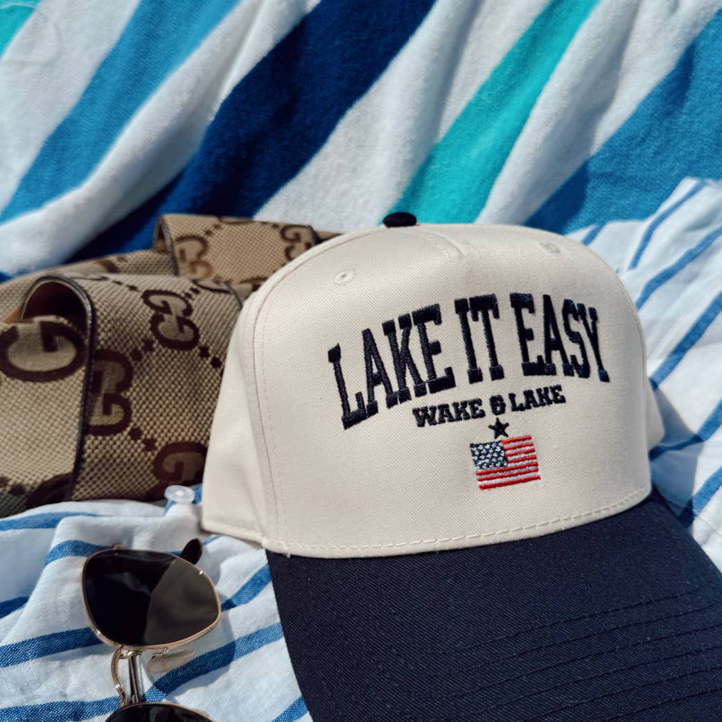 Lake It Easy Vintage Trucker Hat - From Juniper With Love