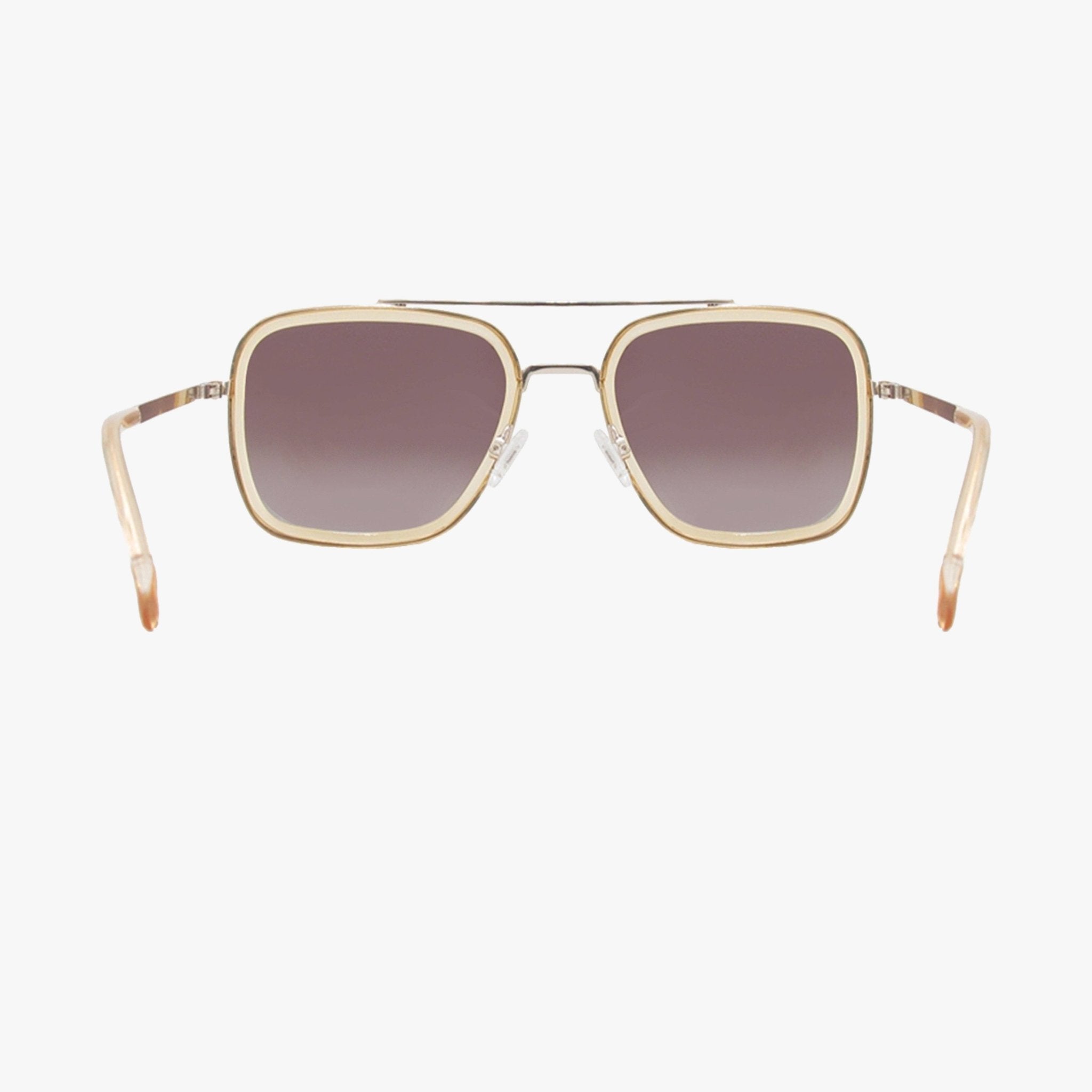 Lex Champagne Polarized Navigator Metal Sunglasses - From Juniper With Love