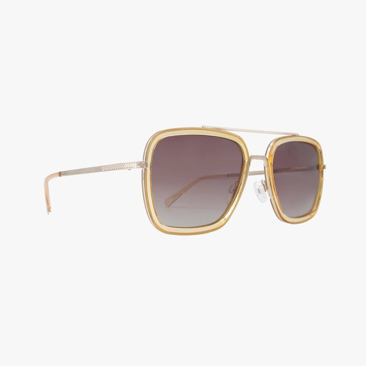 Lex Champagne Polarized Navigator Metal Sunglasses - From Juniper With Love