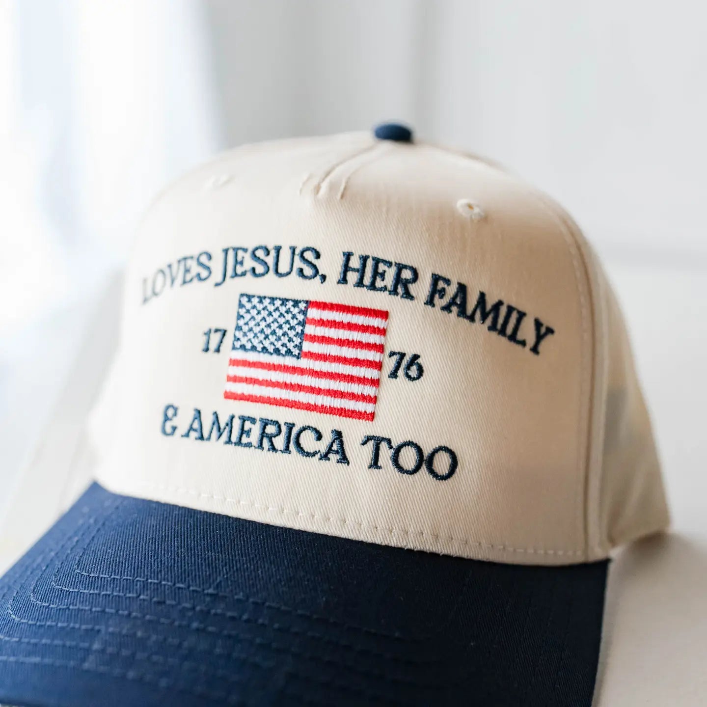 Loves Jesus, Her Family & America Too Hat - From Juniper With Love