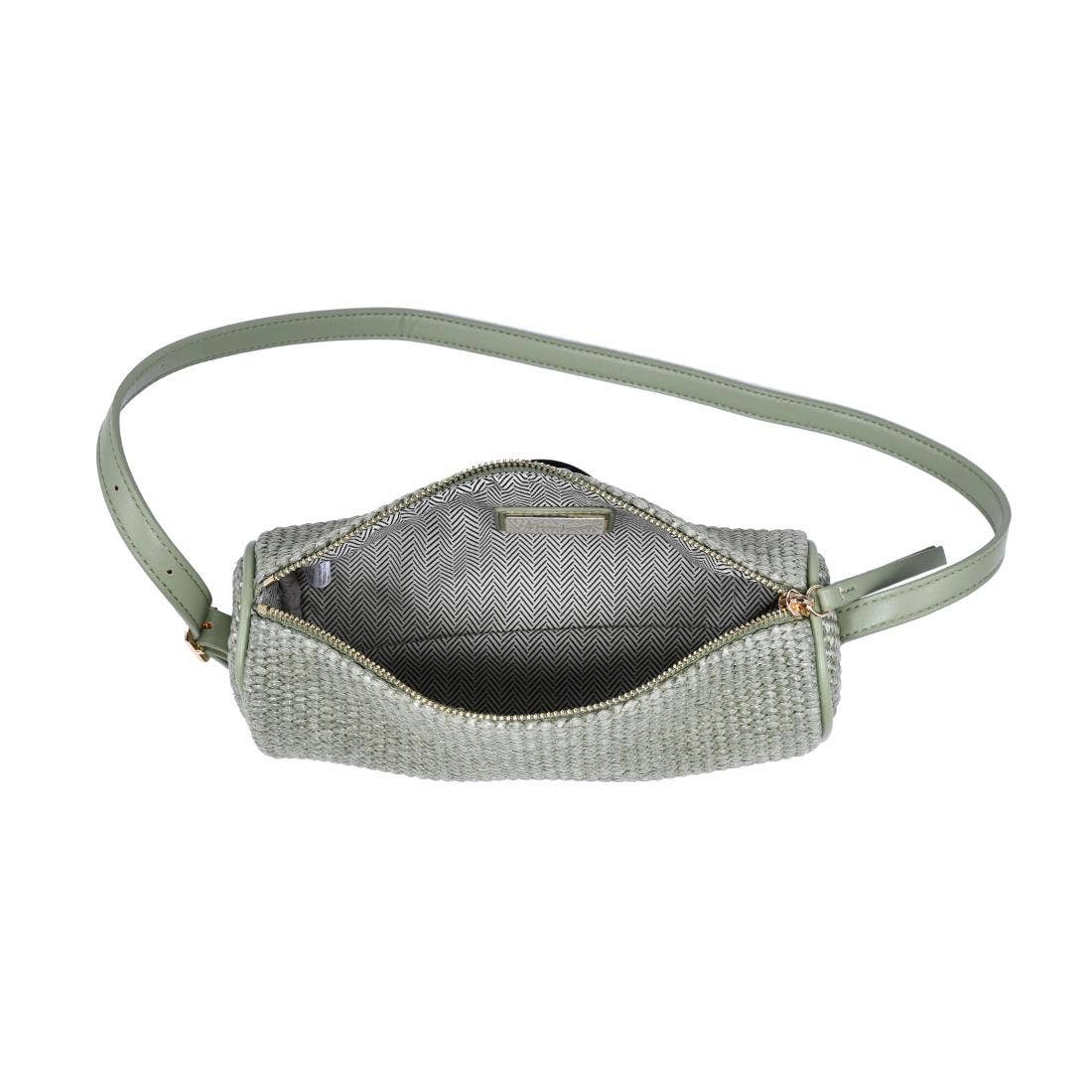 Mila Straw Shoulder Bag / Sage - From Juniper With Love