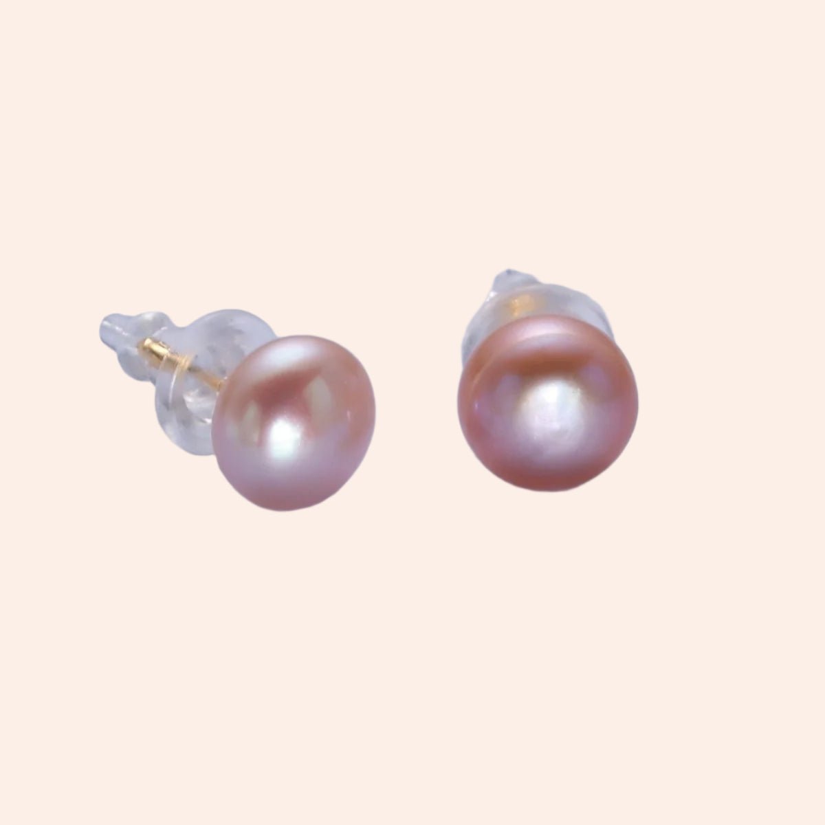 Minimalistic Pearl Stud Earrings - From Juniper With Love