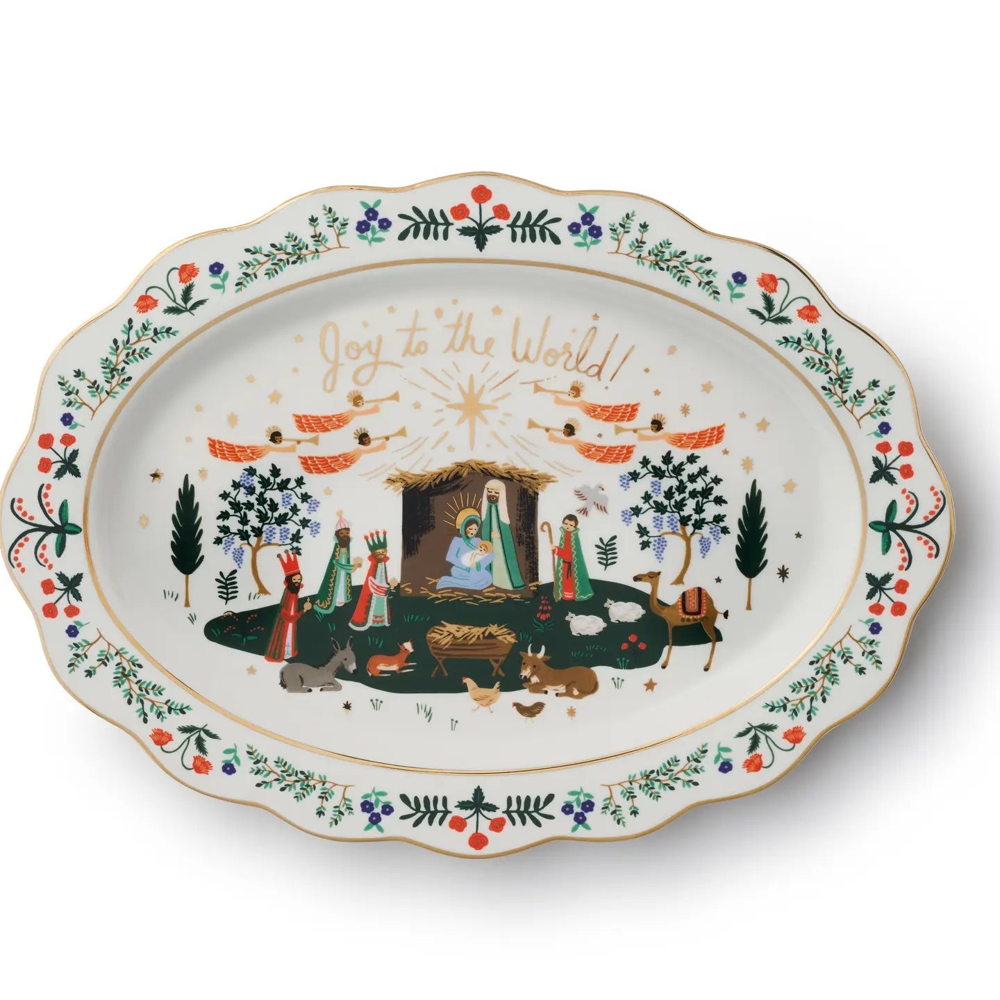 Nativity Porcelain Serving Platter - From Juniper With Love