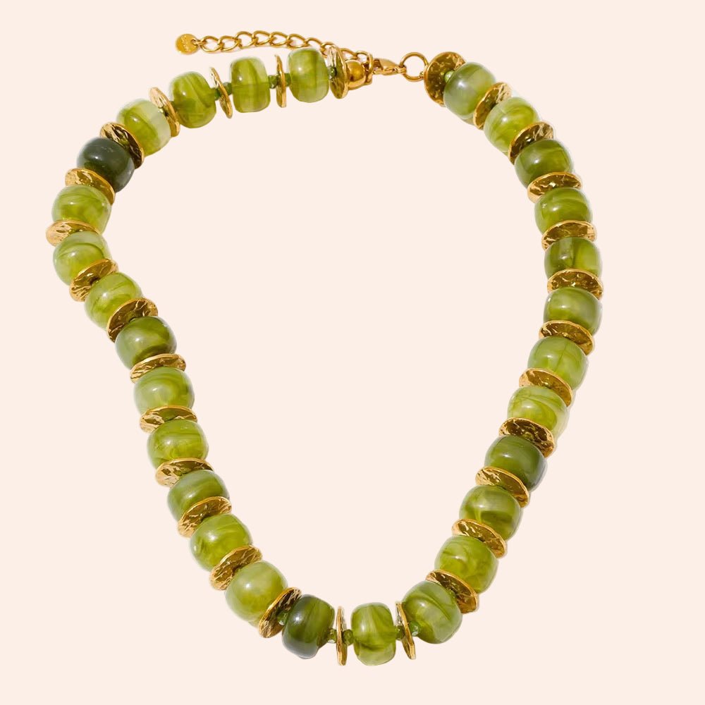 Olive Bloom Necklace - From Juniper With Love
