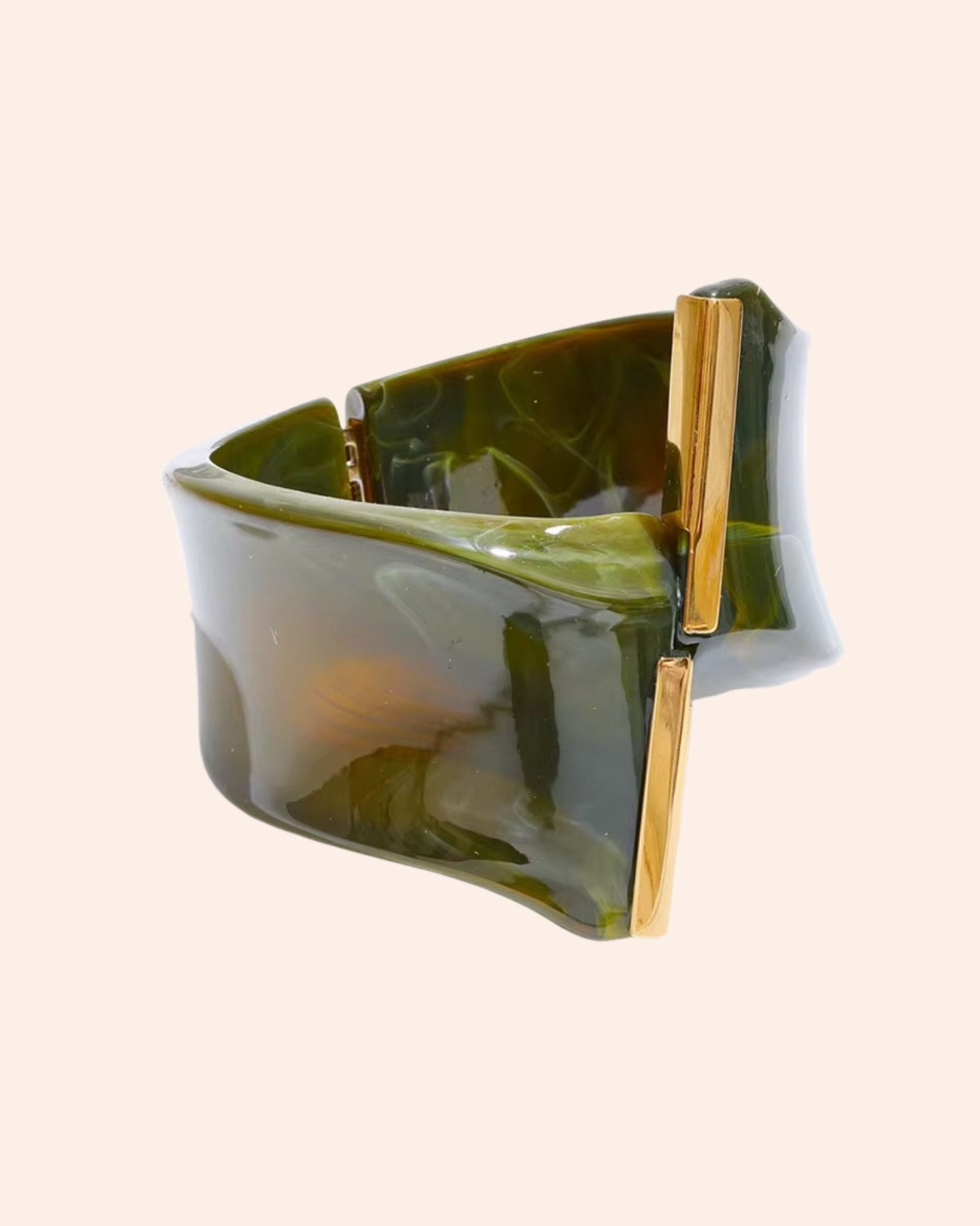 Olive Wave Cuff - From Juniper With Love