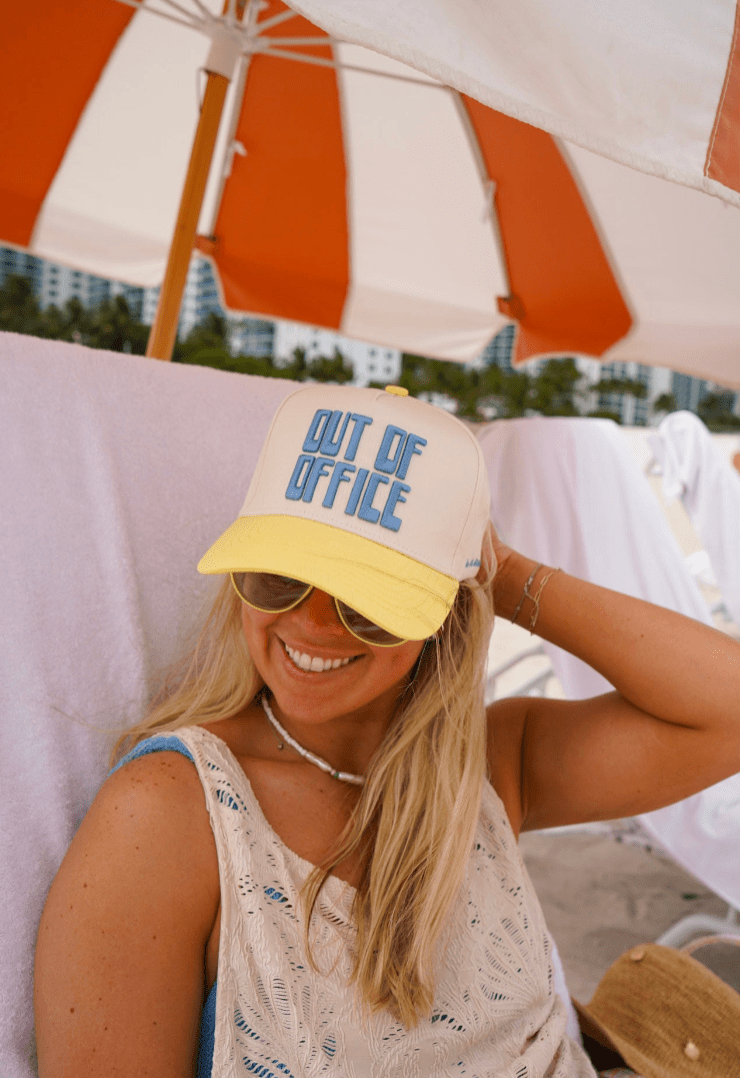Out of Office Butter Yellow Trucker Hat - From Juniper With Love