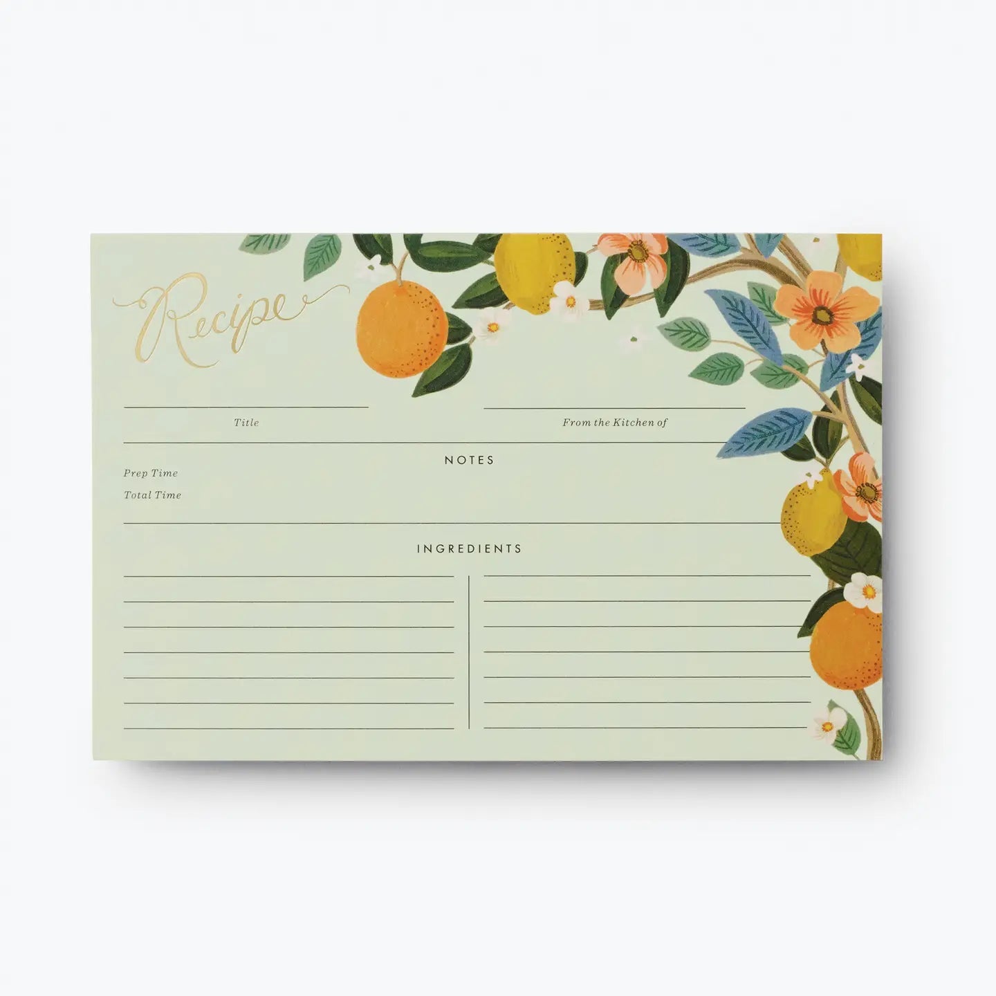Pack of 12 Citrus Grove Recipe Card - From Juniper With Love