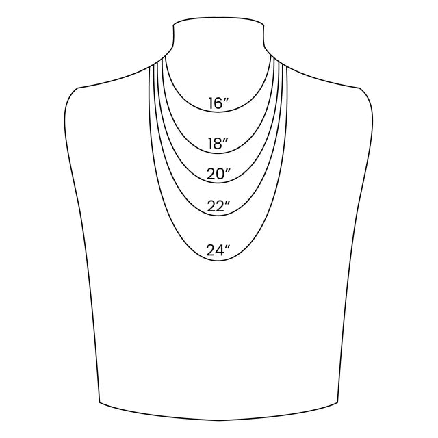 Paperclip chain necklace, silver 2.5mm, five-layer stacked lengths 16–24 inches, From Juniper With Love.