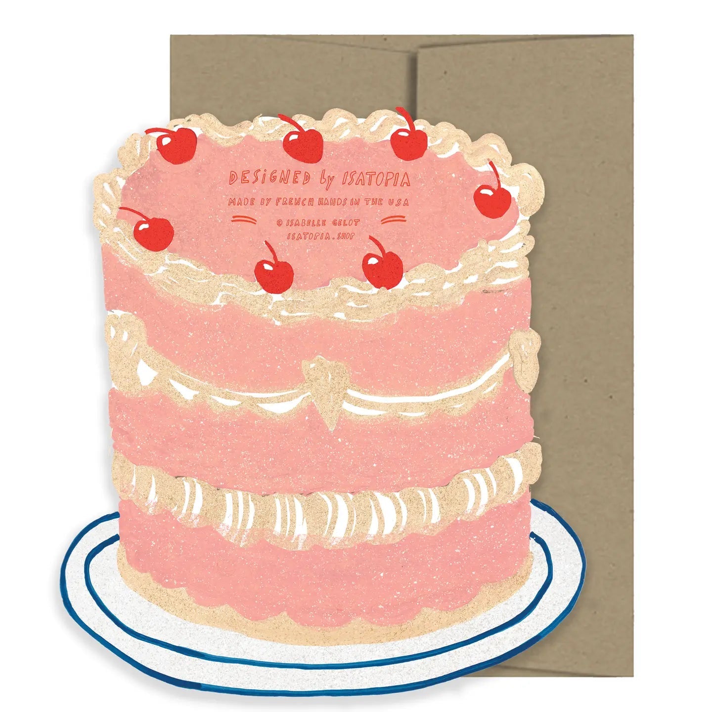 Party Cake Die Cut Card - From Juniper With Love