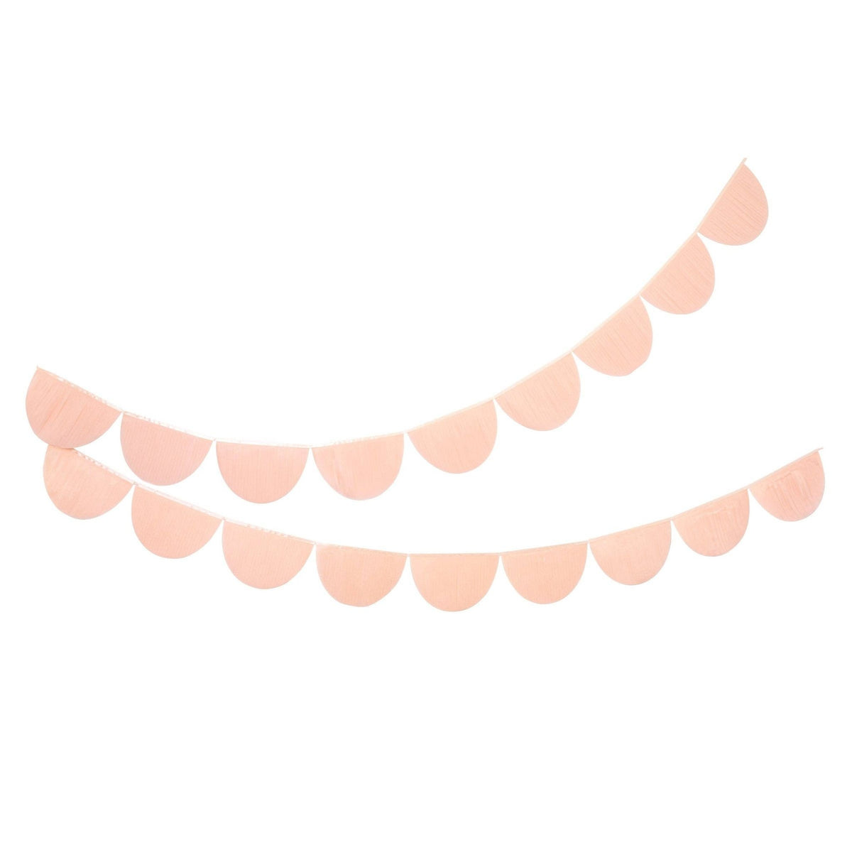 Peach Tissue Paper Scallop Garland Set - From Juniper With Love