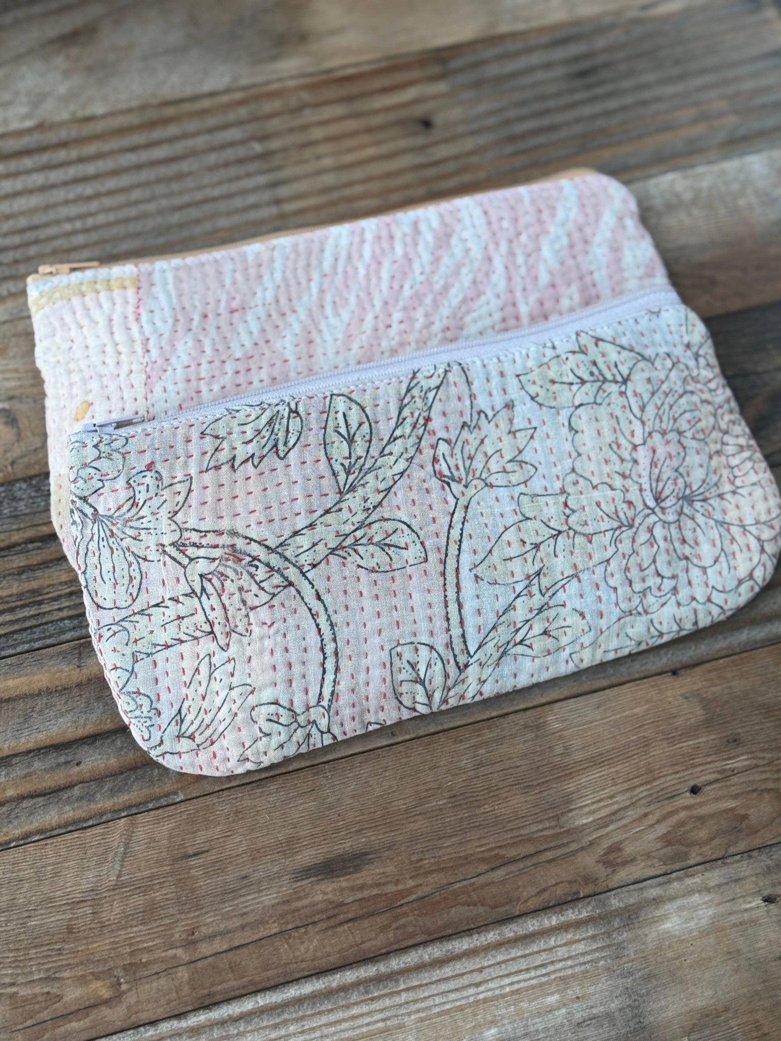 Pencil/Cosmetic Zip Case / Pink - From Juniper With Love