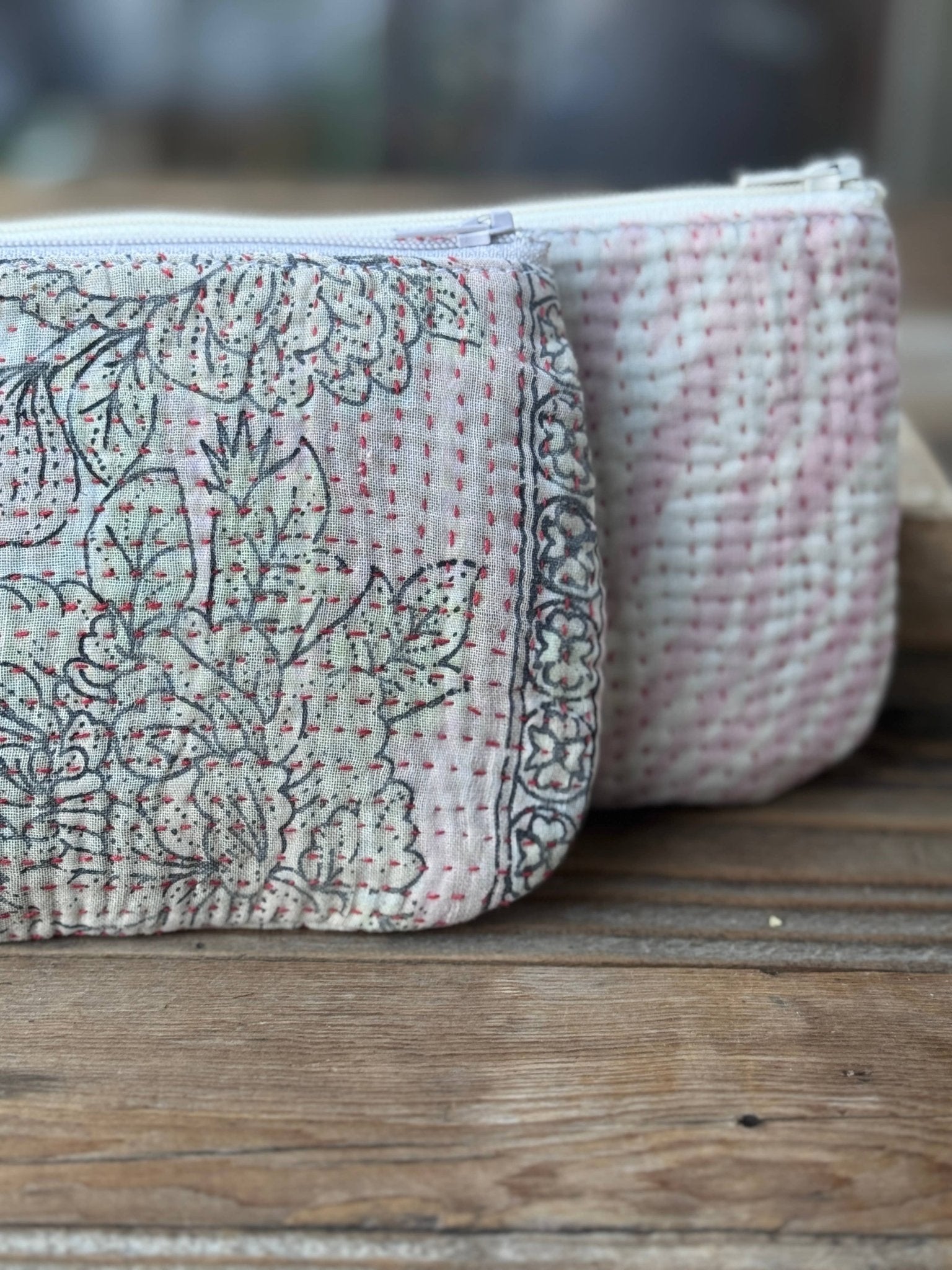 Pencil/Cosmetic Zip Case / Pink - From Juniper With Love