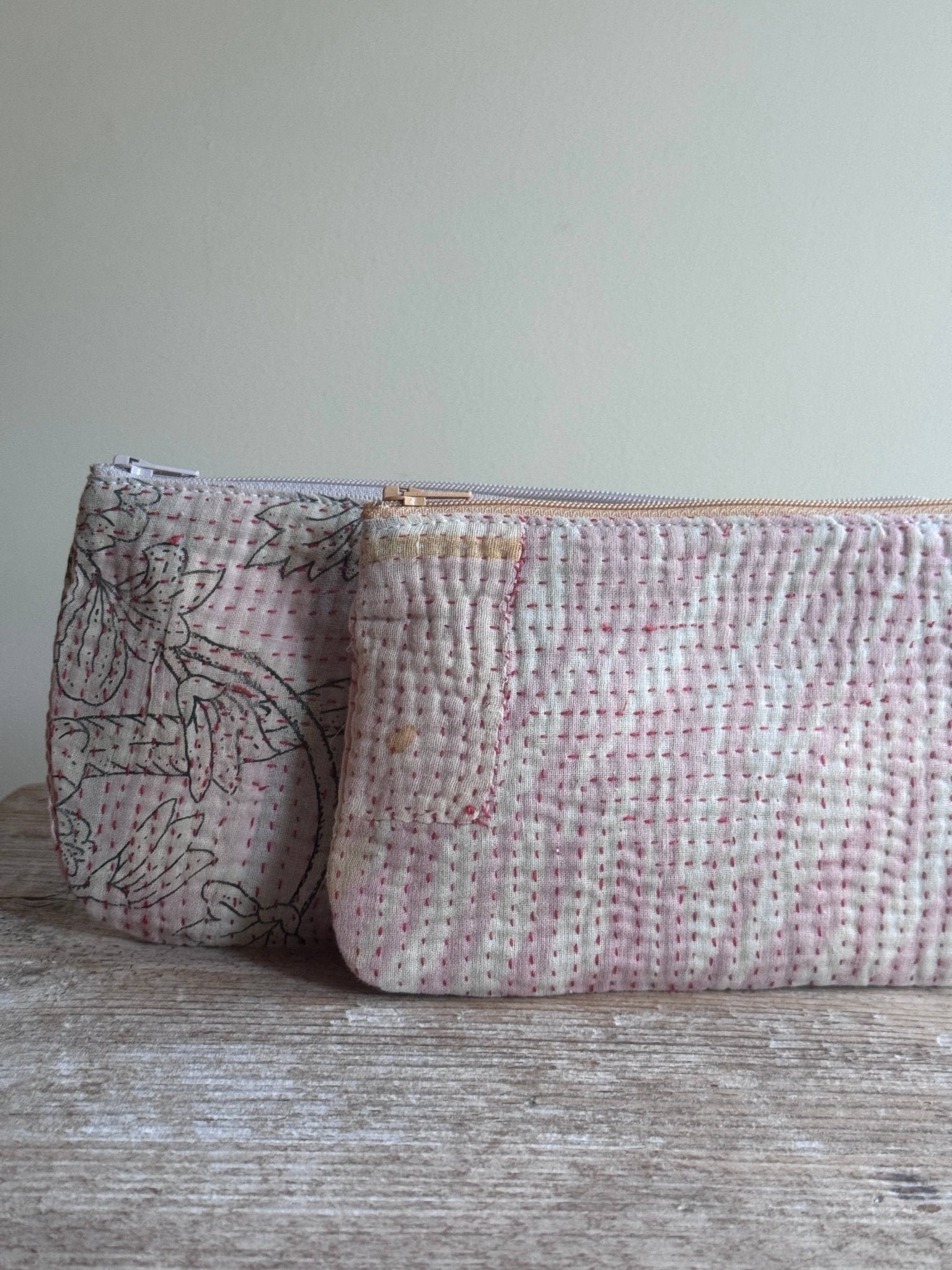 Pencil/Cosmetic Zip Case / Pink - From Juniper With Love