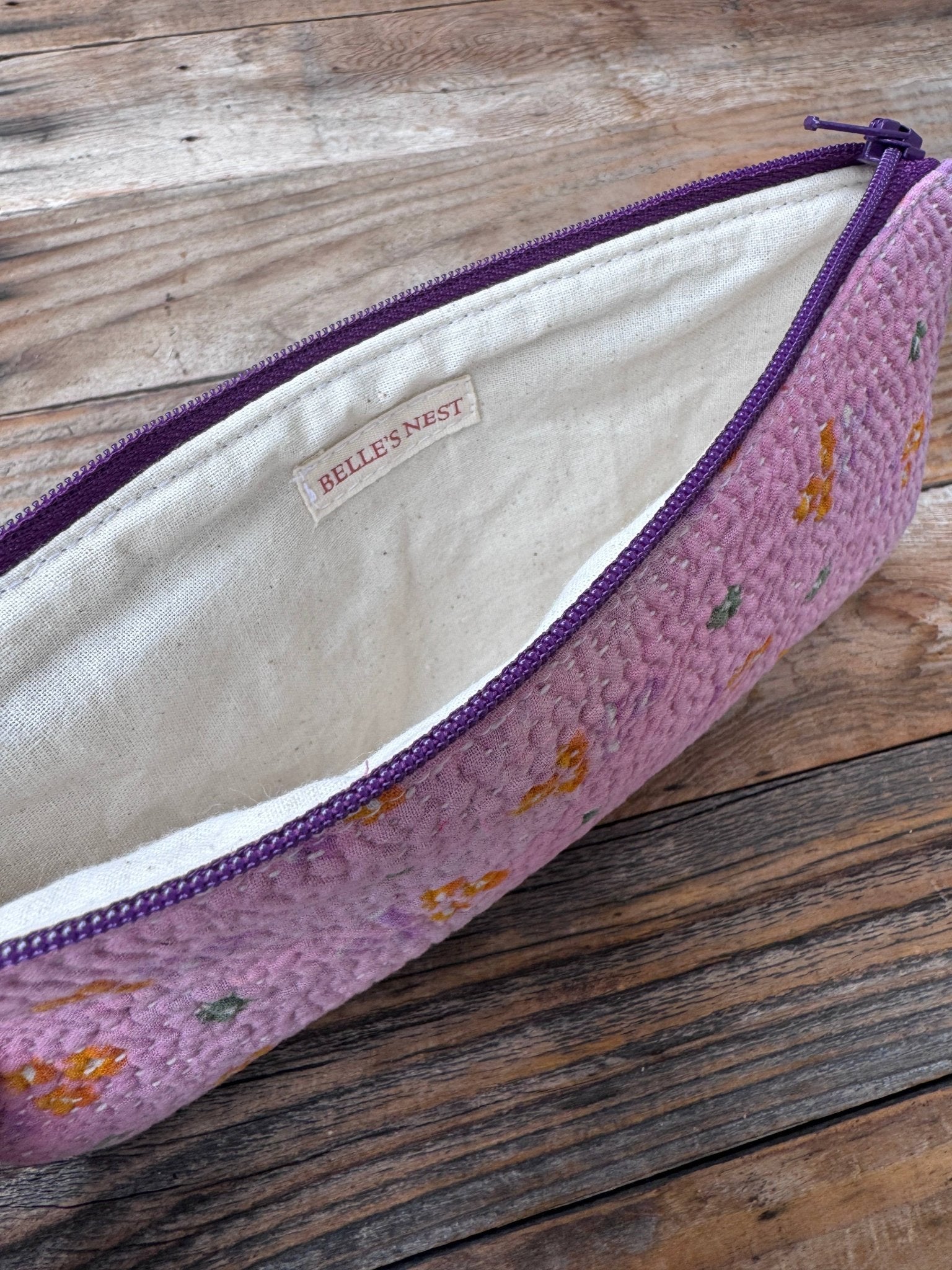 Pencil/Cosmetic Zip Case / Purple - From Juniper With Love