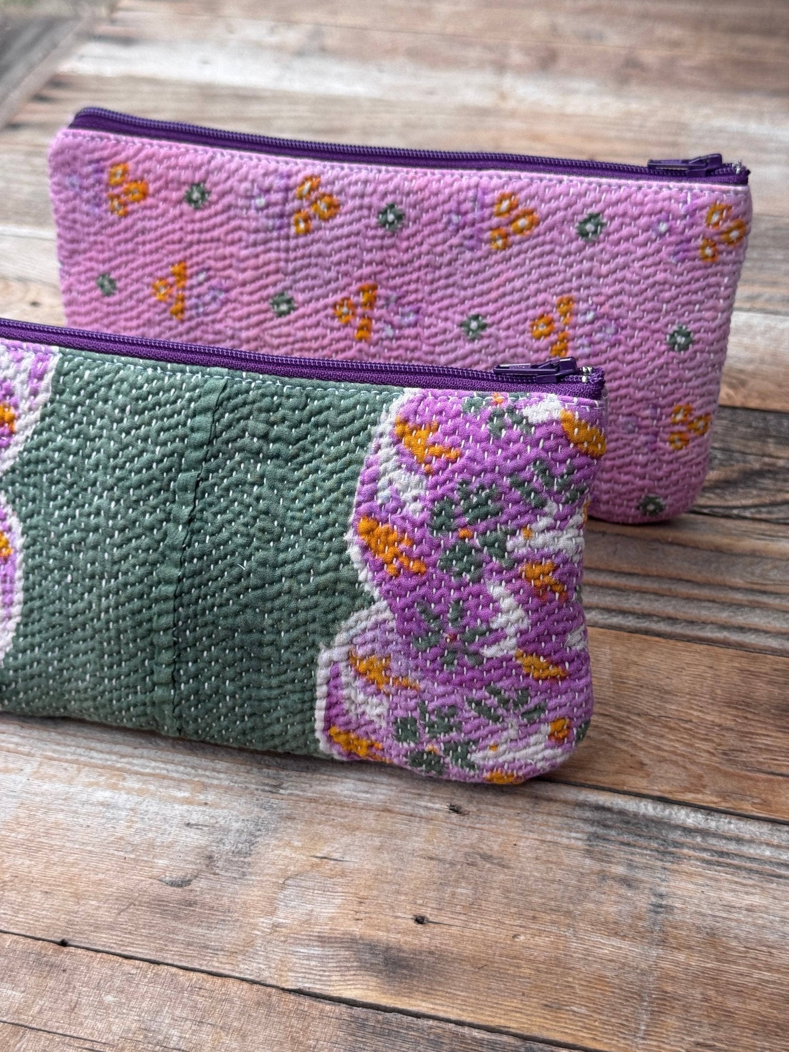 Pencil/Cosmetic Zip Case / Purple - From Juniper With Love