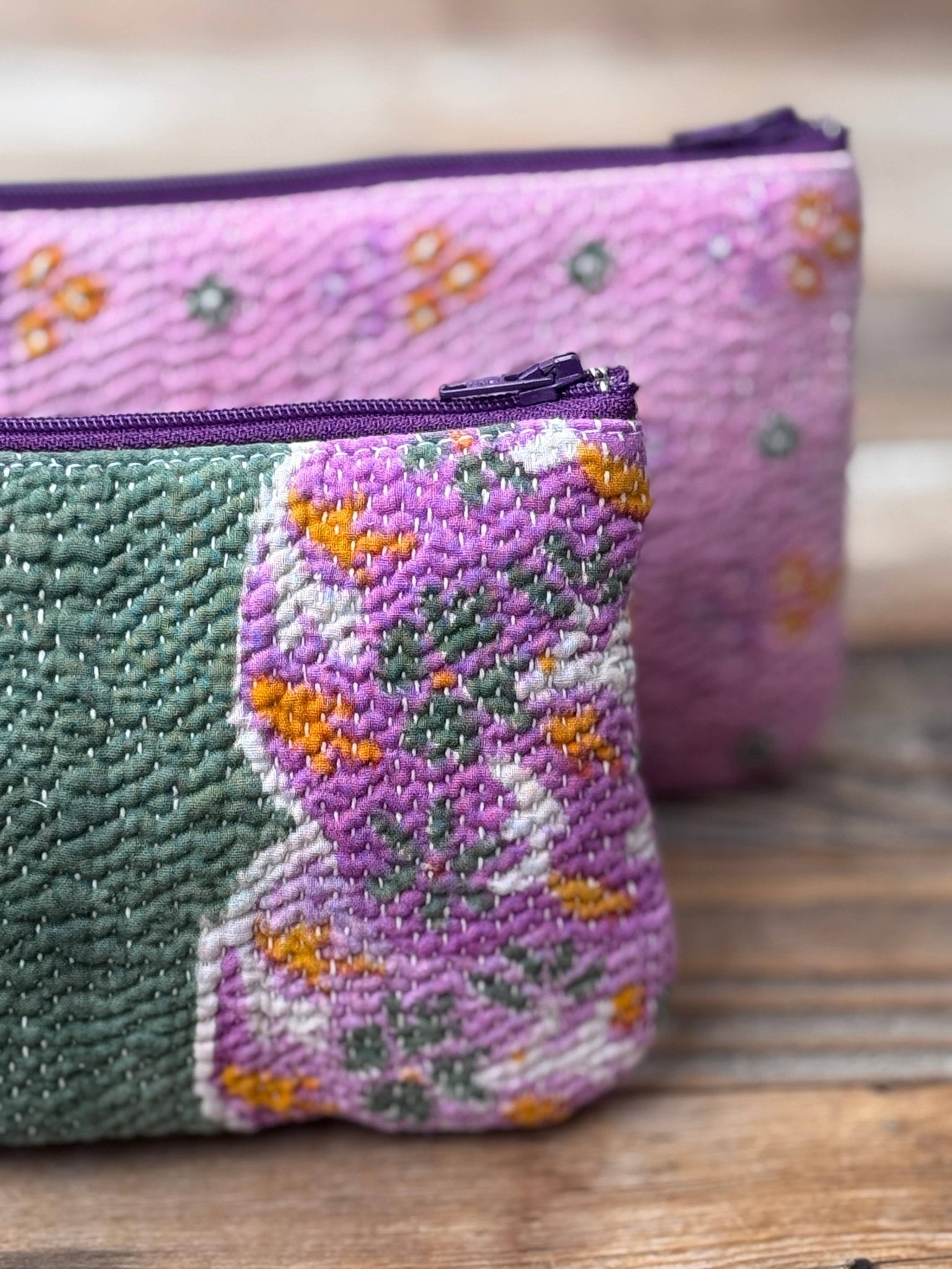 Pencil/Cosmetic Zip Case / Purple - From Juniper With Love
