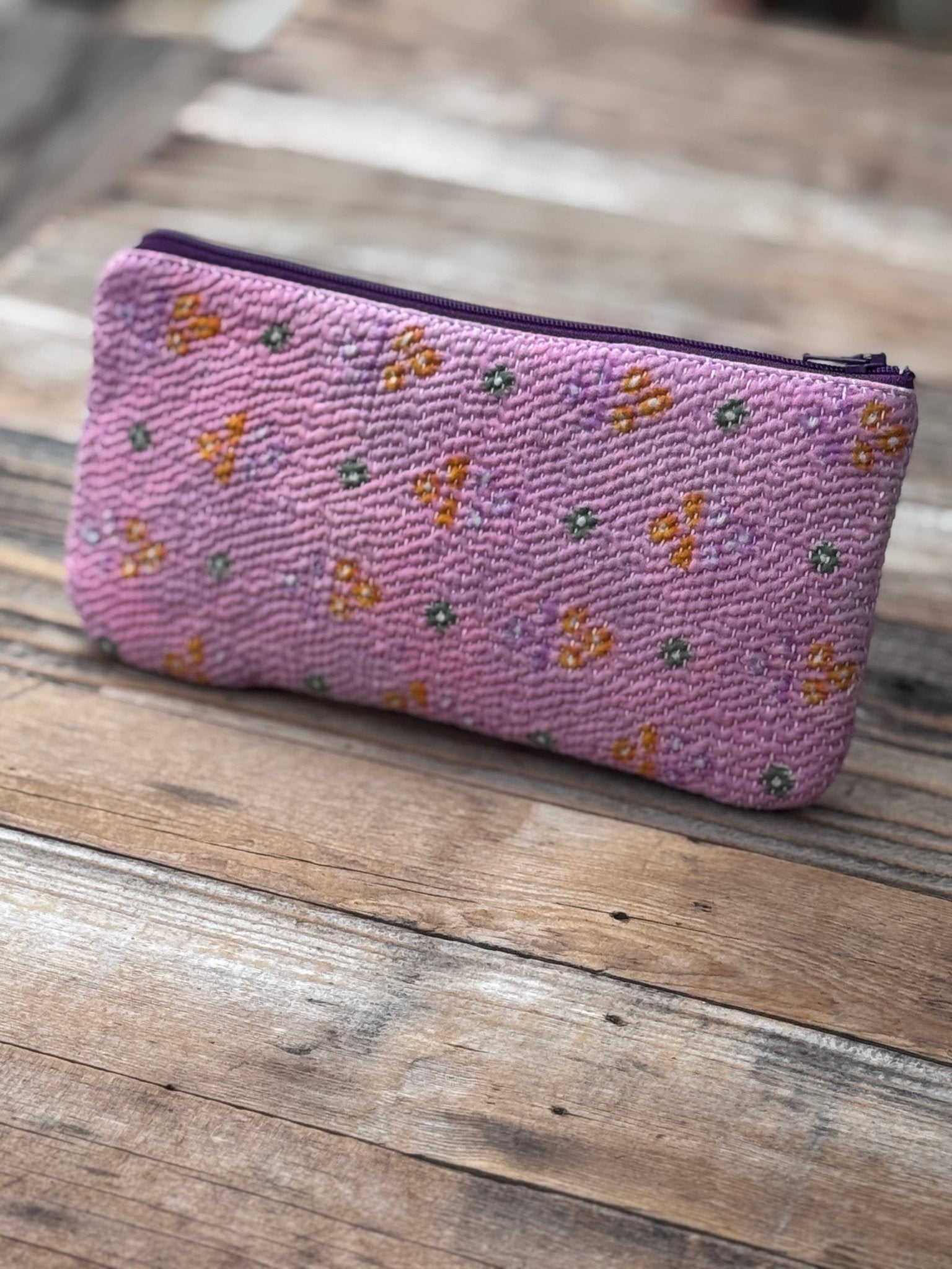 Pencil/Cosmetic Zip Case / Purple - From Juniper With Love