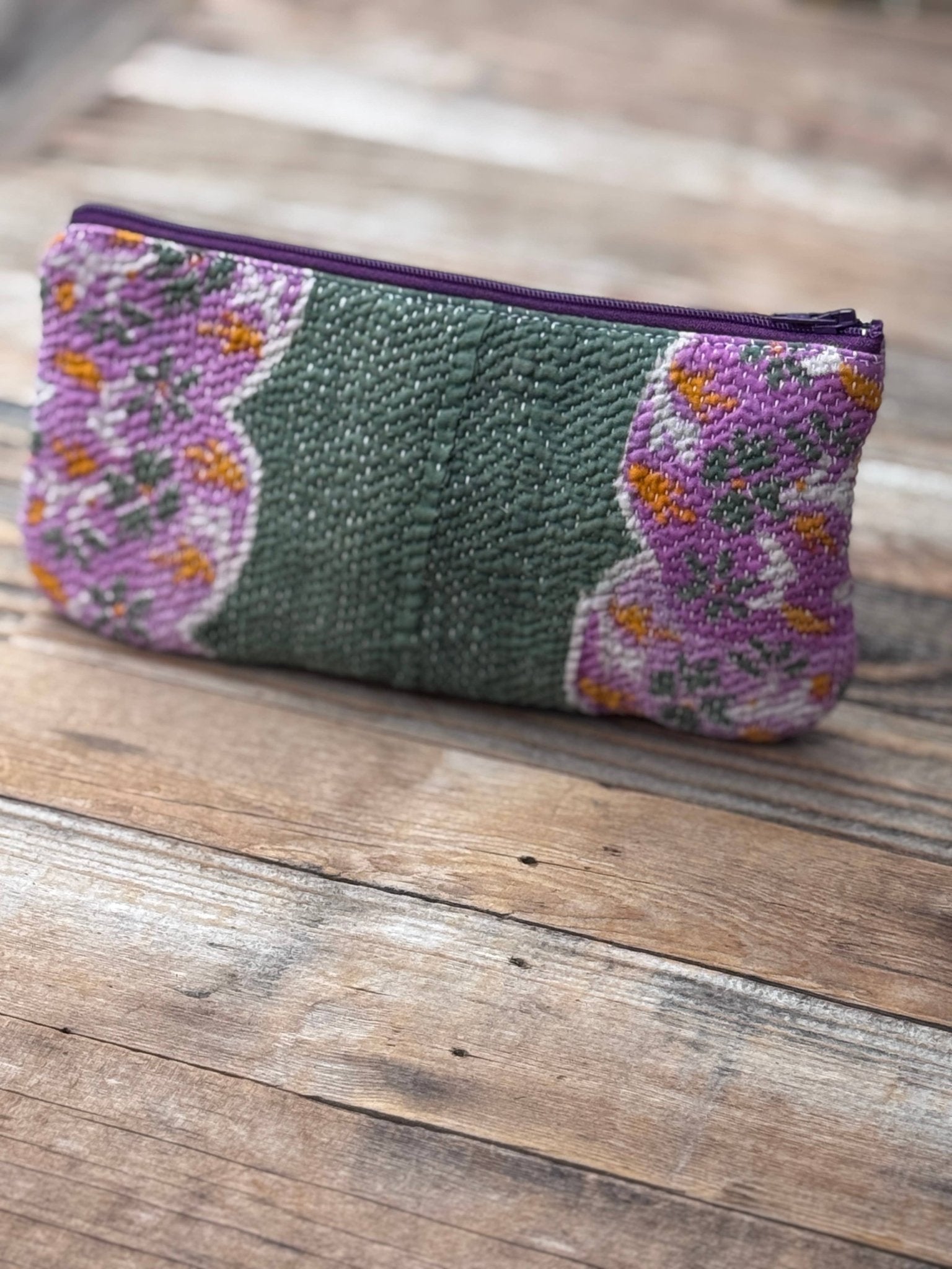 Pencil/Cosmetic Zip Case / Purple - From Juniper With Love
