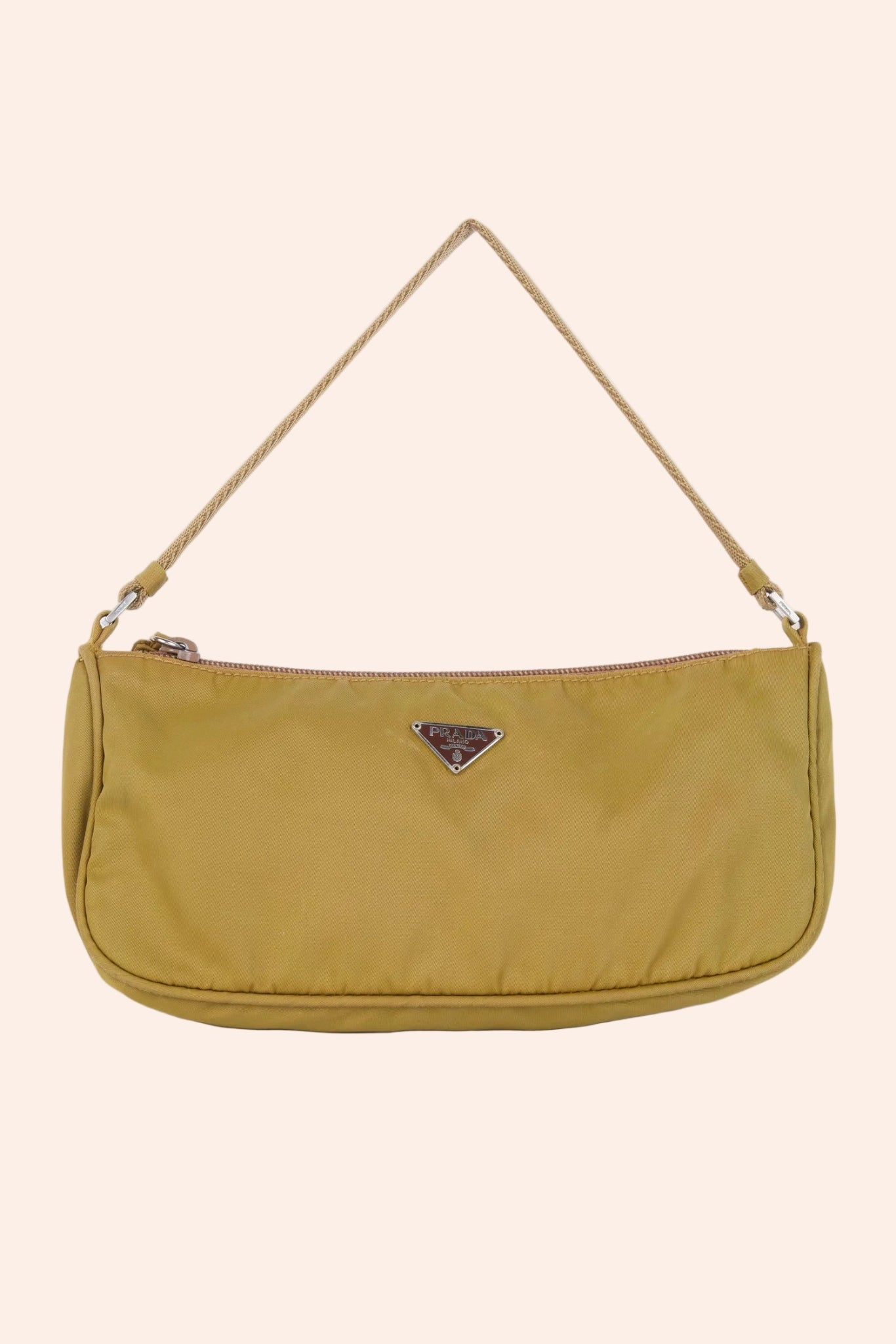 Prada Green Nylon Pochette