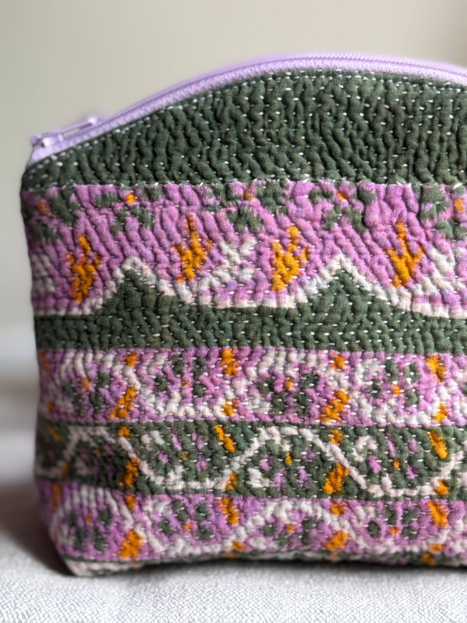 Retreat Makeup Zip Travel Bag / Purple - From Juniper With Love