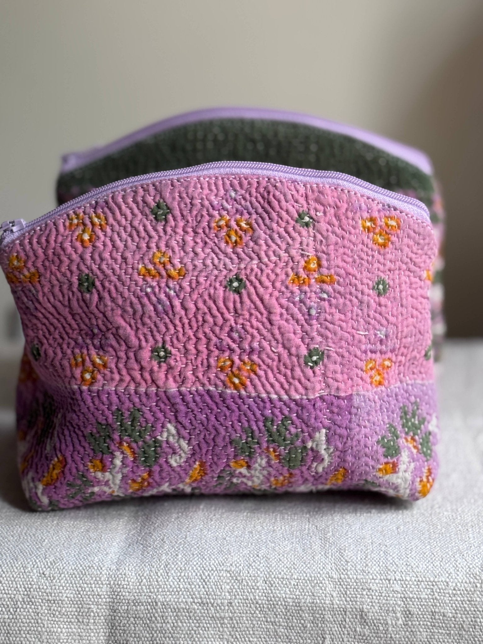 Retreat Makeup Zip Travel Bag / Purple - From Juniper With Love