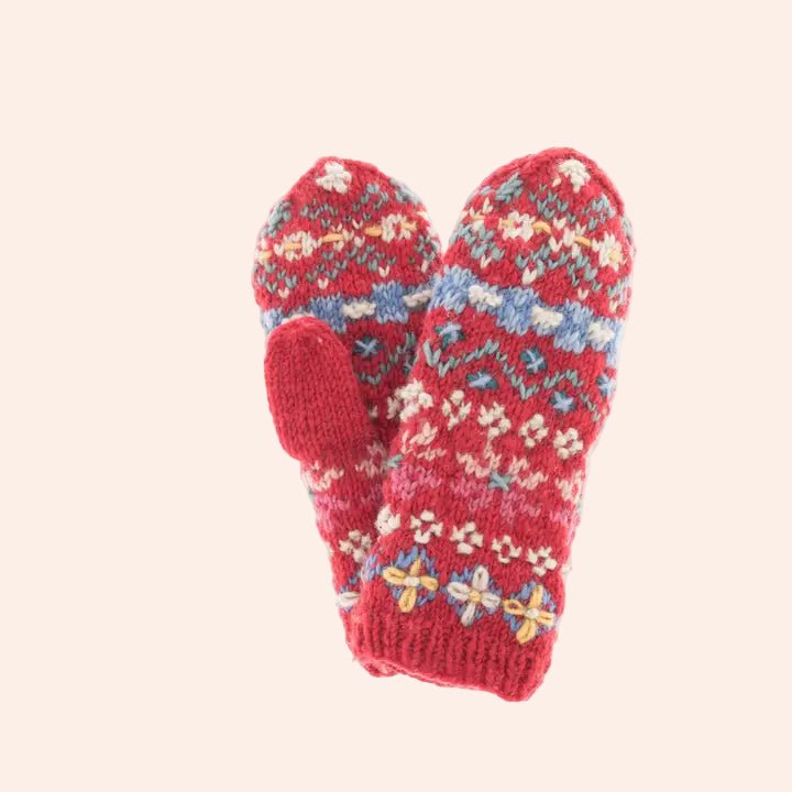 River Mittens / Red - From Juniper With Love