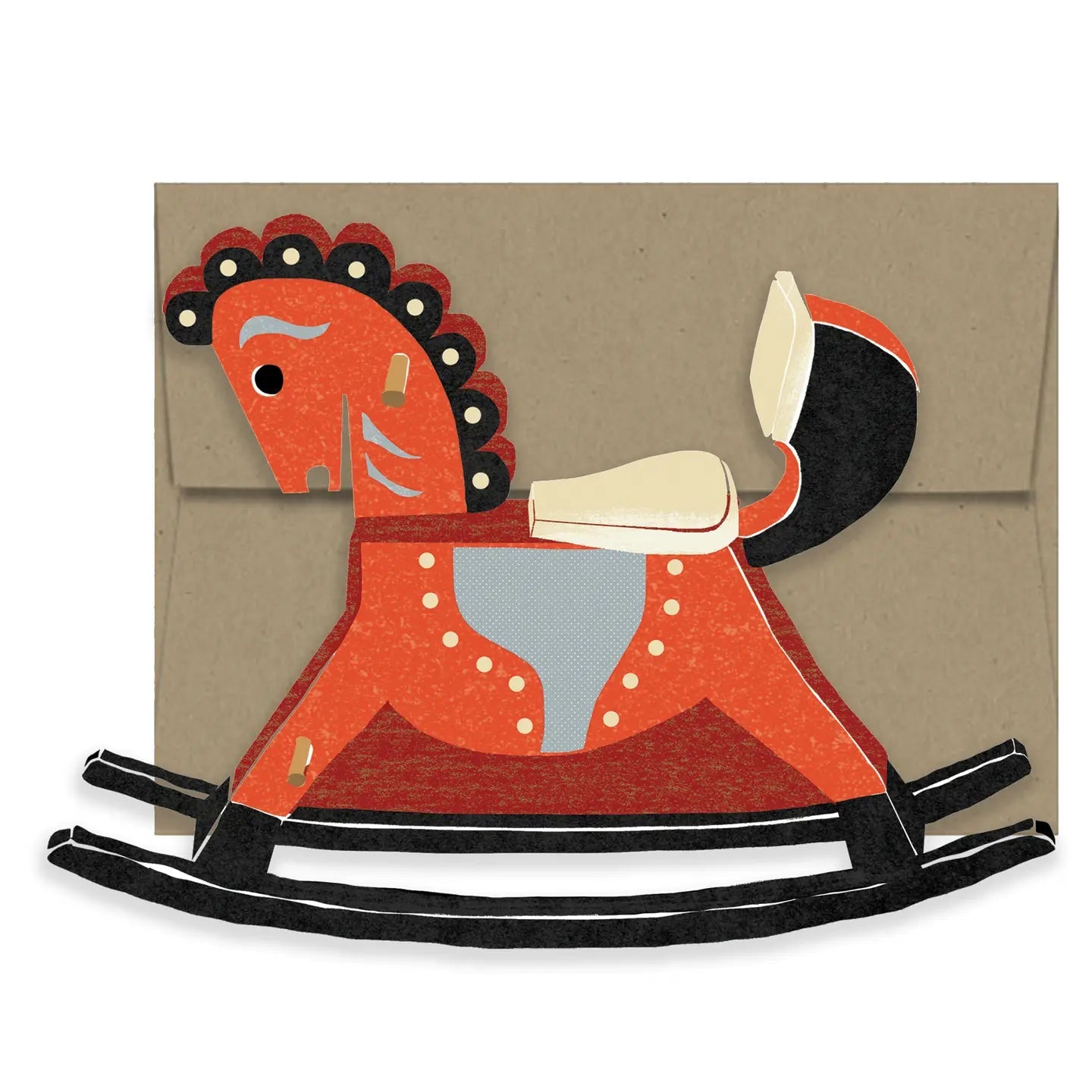 Rocking Horse Die Cut Card - From Juniper With Love
