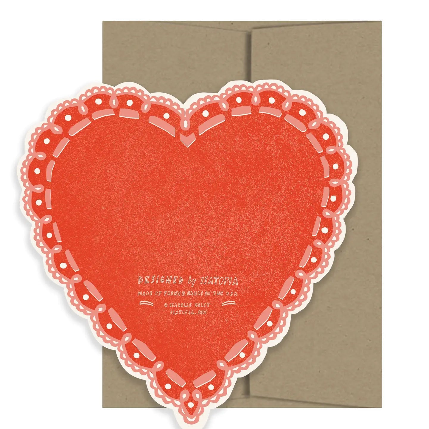 Rose Heart Amour Card - From Juniper With Love