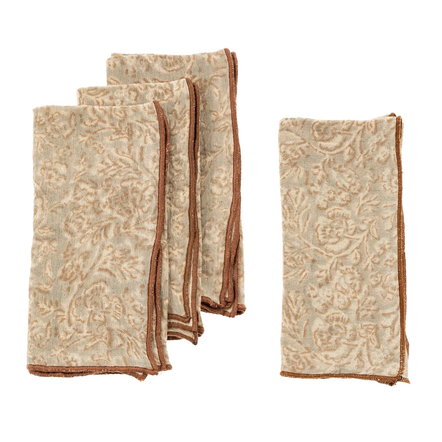 Saanvi Block Print Napkins / Set of 4 - From Juniper With Love