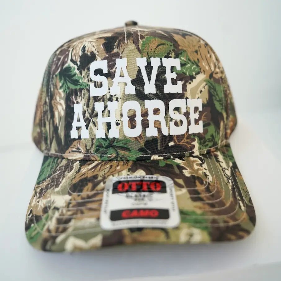 Save A Horse Camo Trucker Hat - From Juniper With Love