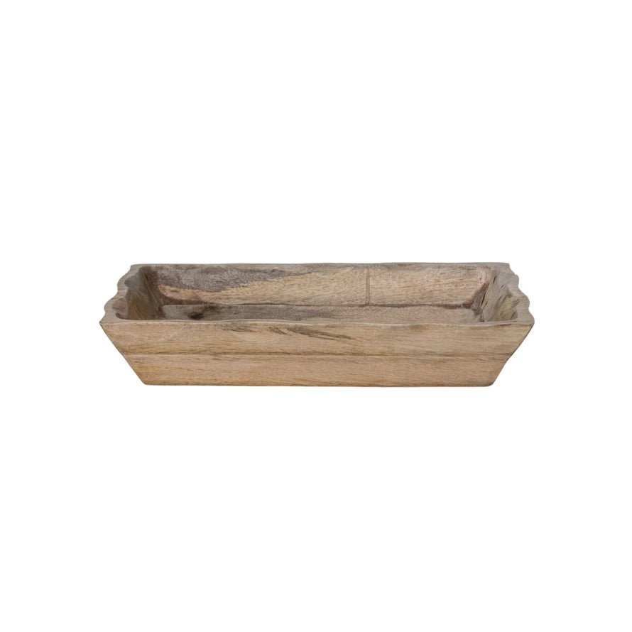Scalloped Edge Wood Tray - From Juniper With Love