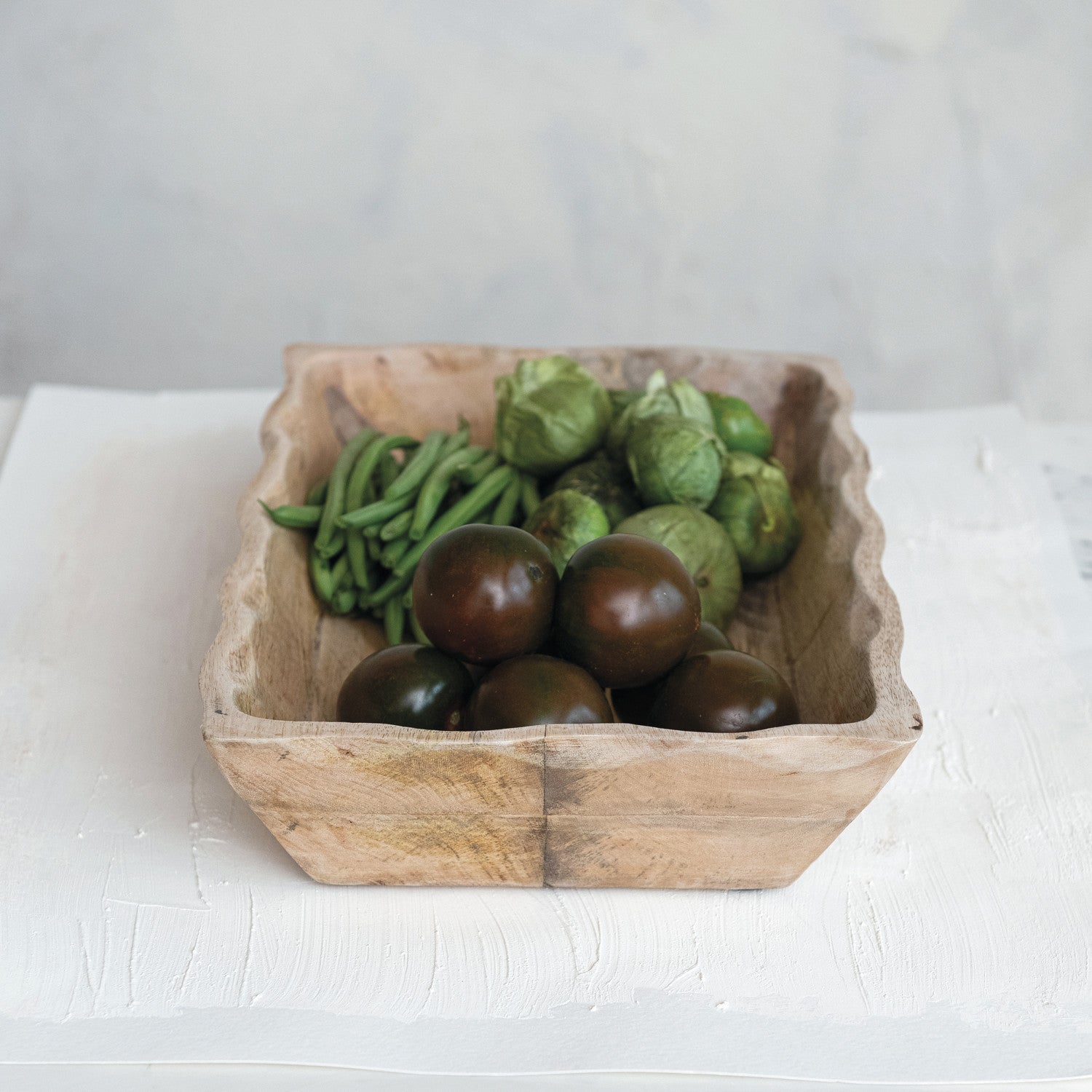 Scalloped Edge Wood Tray - From Juniper With Love