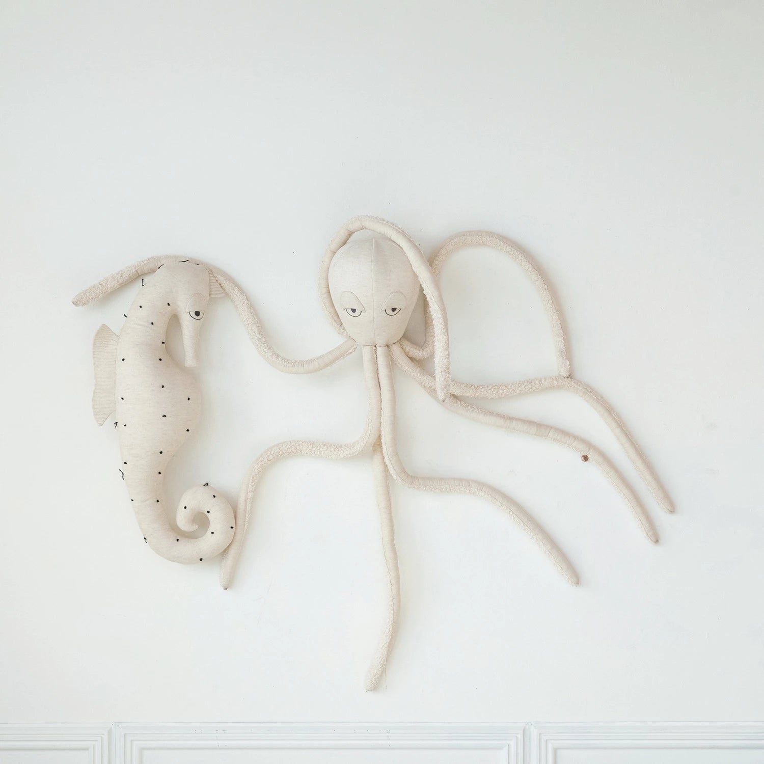 Seahorse Linen Pillow - From Juniper With Love