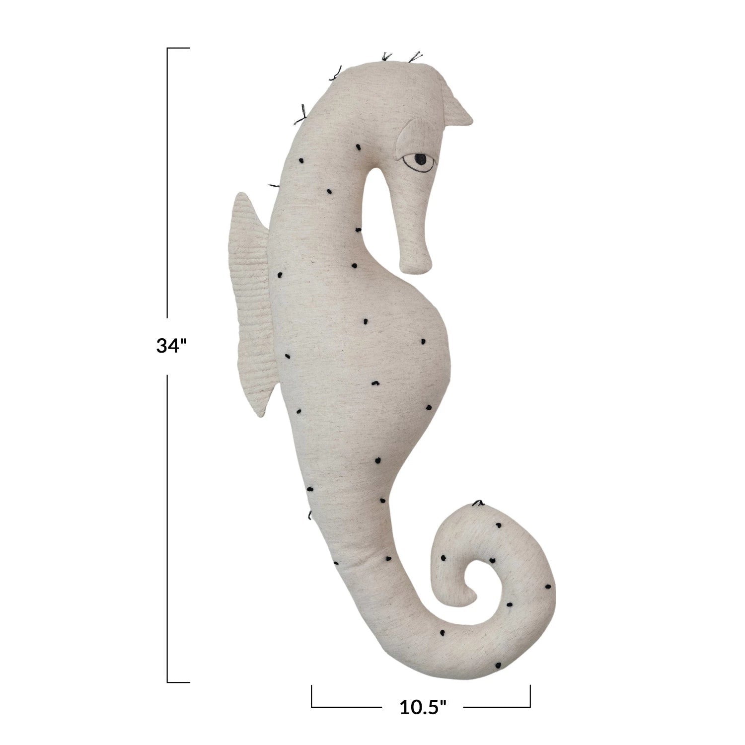 Seahorse Linen Pillow - From Juniper With Love