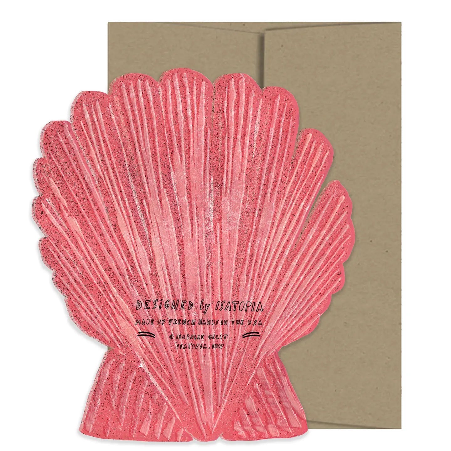 Seashell Die Cut Card - From Juniper With Love